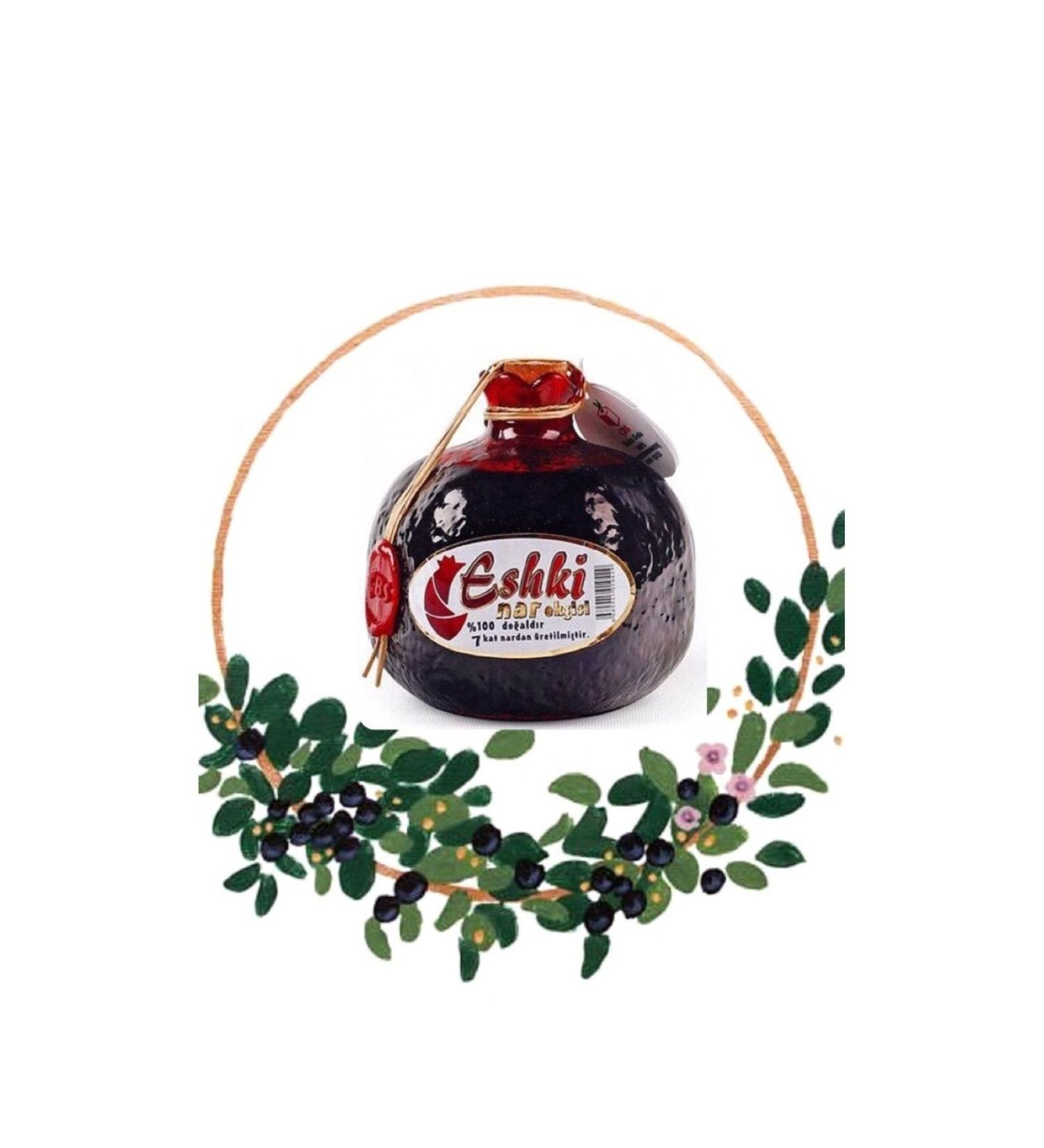 Eshki POMEGRANATE SOUR (extract) 145 gr Special Pomegranate Figured Bottle