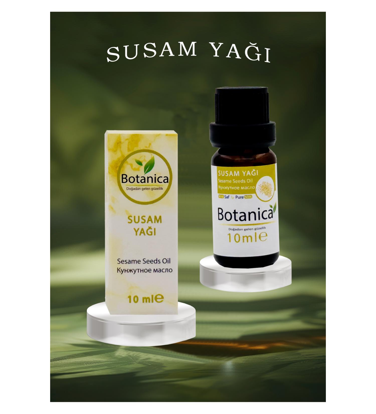 botanica Sesame Oil - Sesamum Indicum - ( Hair Extension - Thickening ) Sesame Oil Care Oil 10 Ml