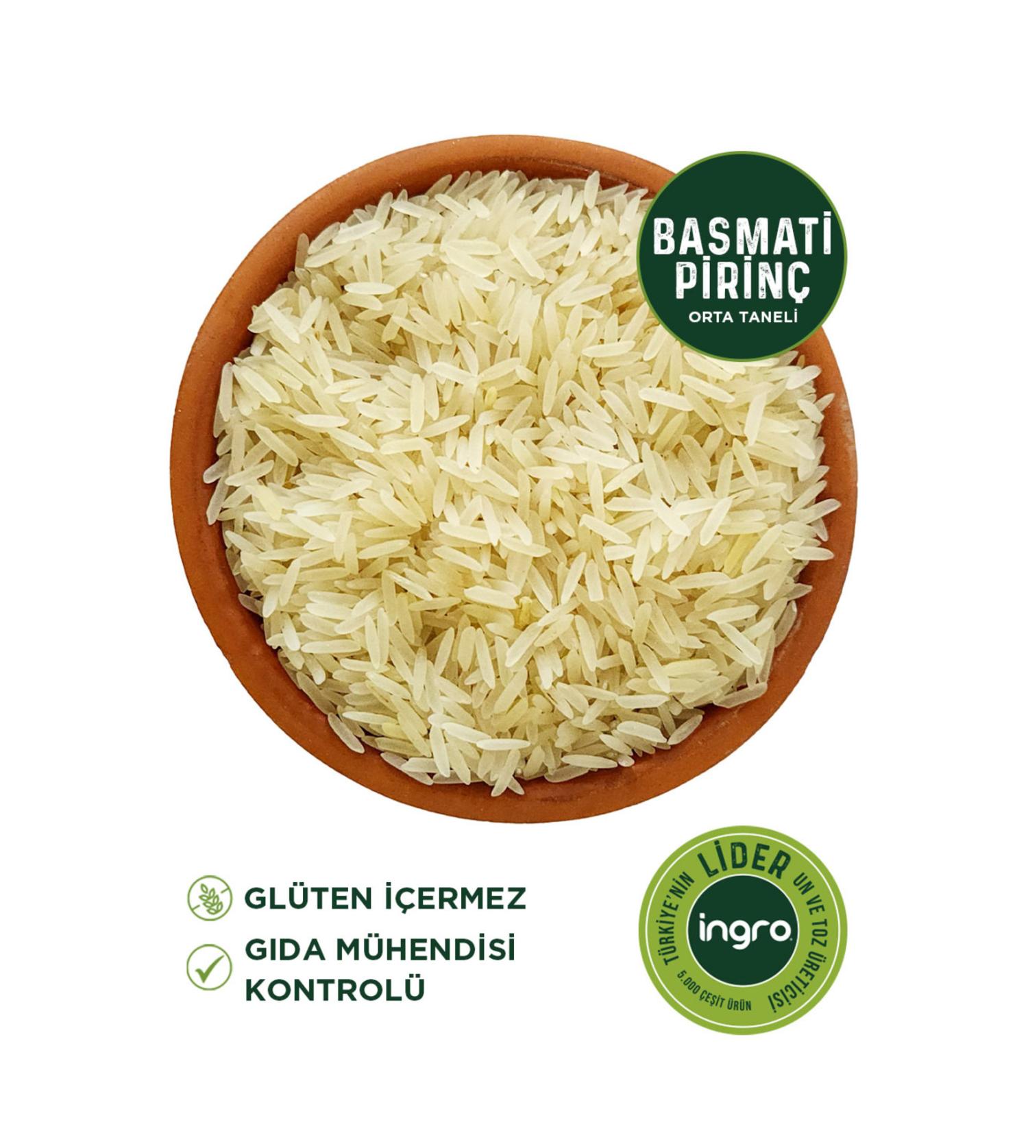 Ingro Gluten Free Basmati Rice (Medium Grain) 1000 G