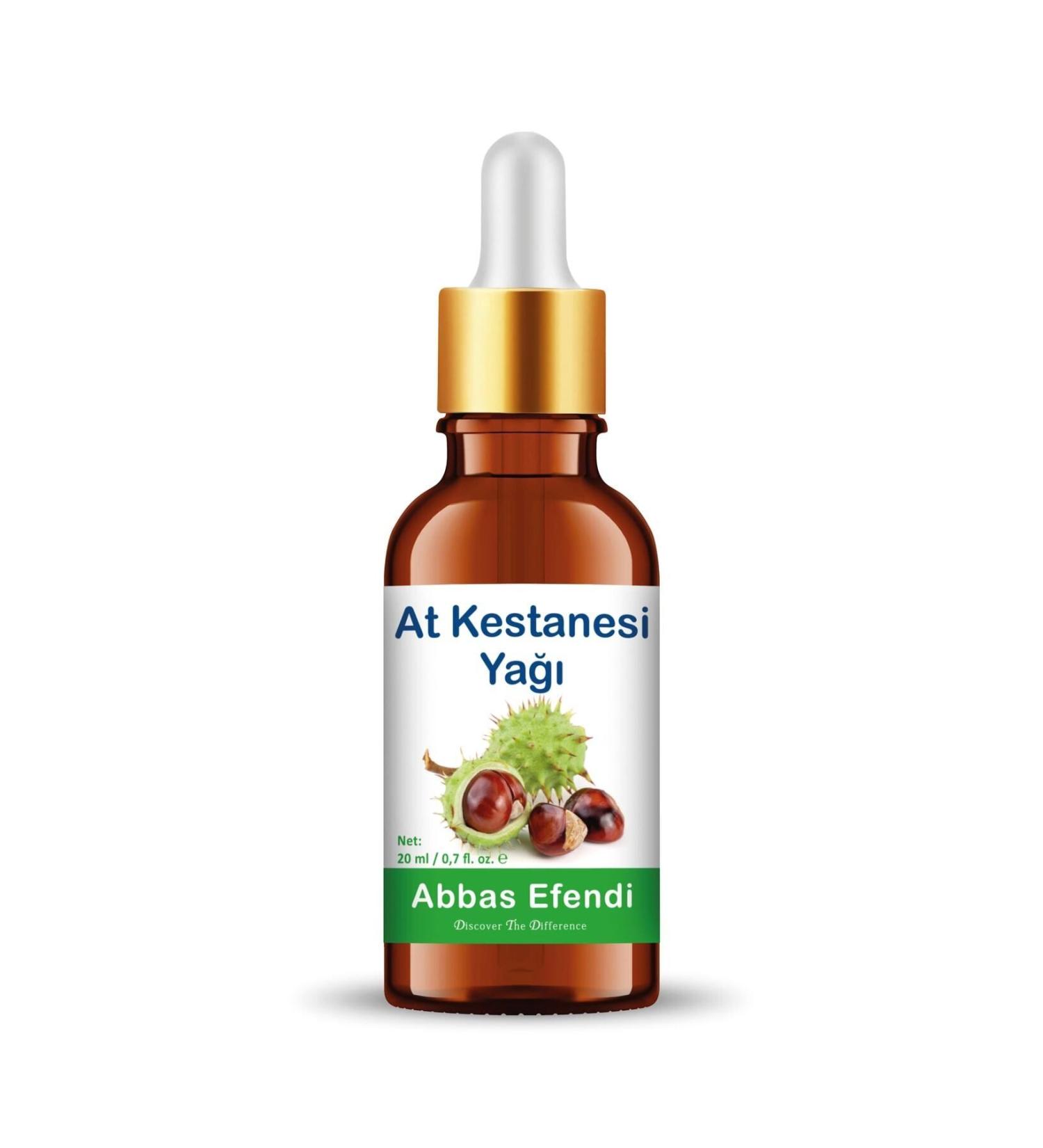 Abbas Efendi Horse Chestnut Oil 20 ml (GLASS BOTTLE AND MEASURED GLASS ROD)
