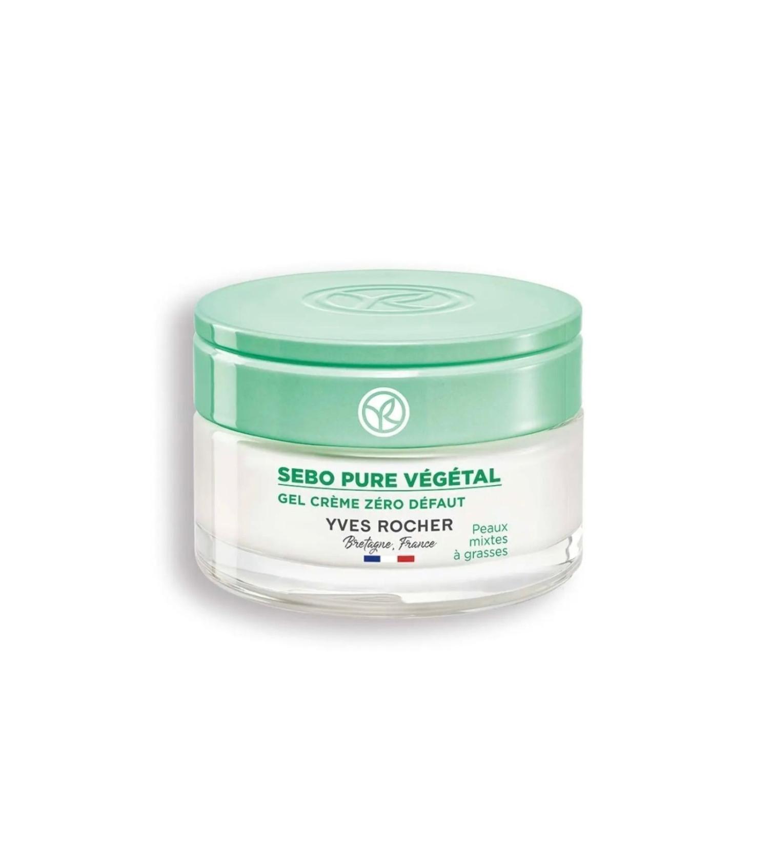 Yves Rocher Balancing and Mattifying Zinc Salicylic Acid Gel Cream Sebo Pure Vegetal 50 ml for Combination and Oily Skin - Buy Online on GoSupps.com