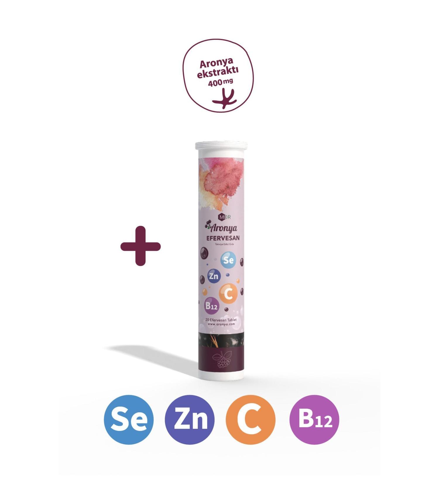 Purple Aronia Effervescent 20 Tablets - Buy Online on GoSupps.com