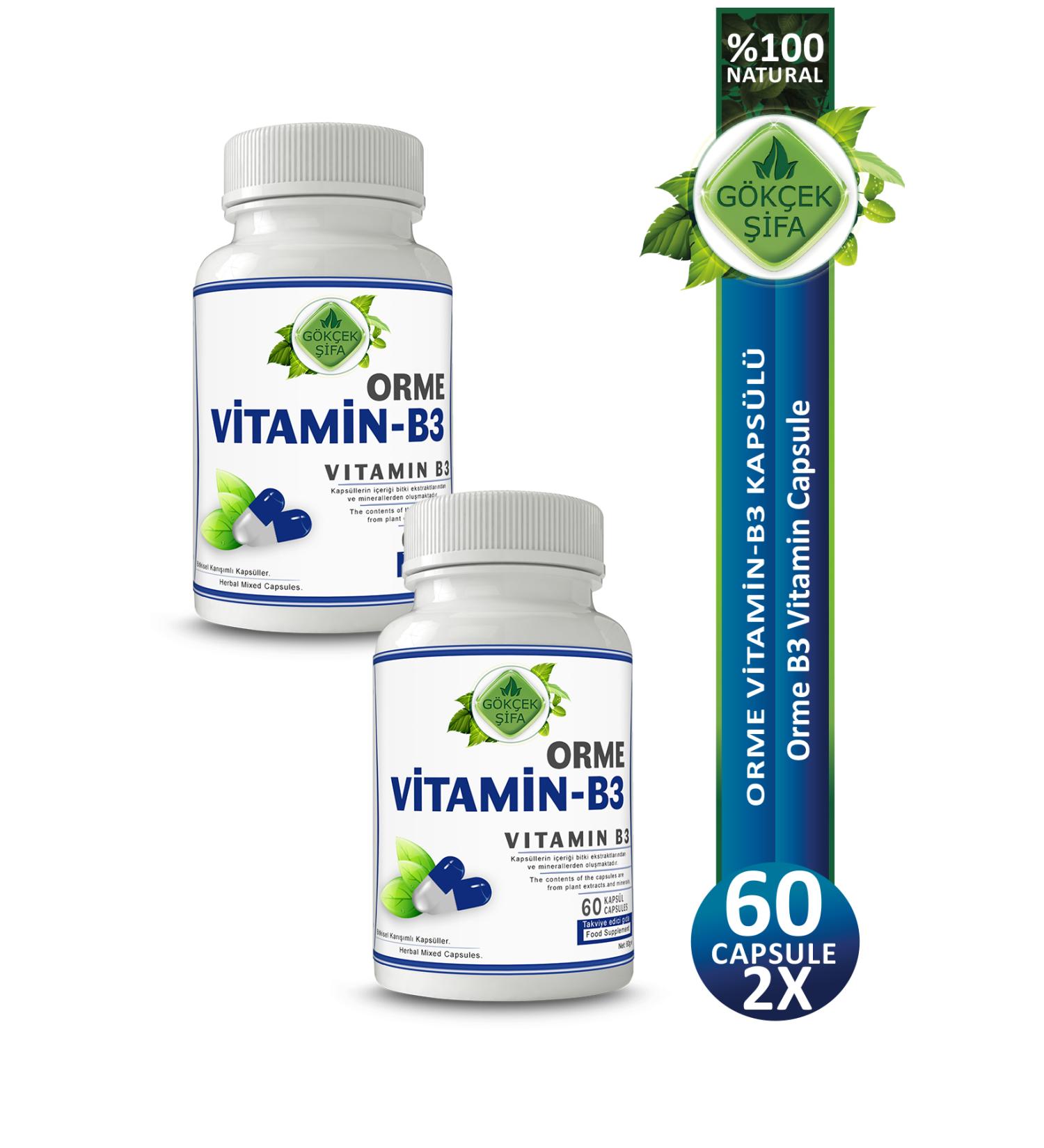 Gokcek Healing Orme Vitamin B3 Capsule (VITAMIN B3 CAPSULE) X 2