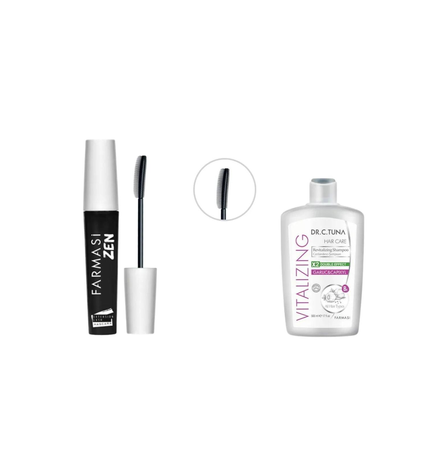 Farmasi Zen Mascara + Dr. C. Tuna Vitalizing Garlic & Cap xyl Shampoo