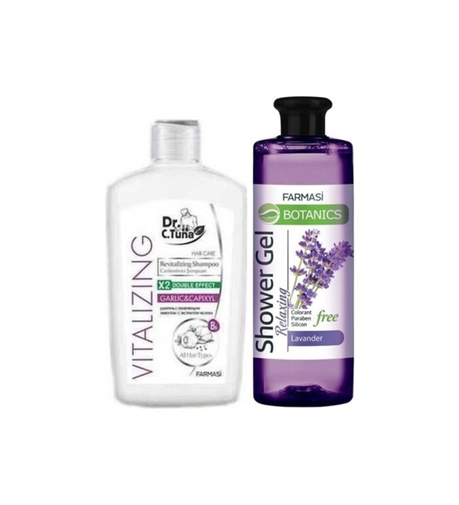 Farmasi Dr. C. Tuna Garlic Shampoo 500 ml - Lavender Shower Gel 500 ml