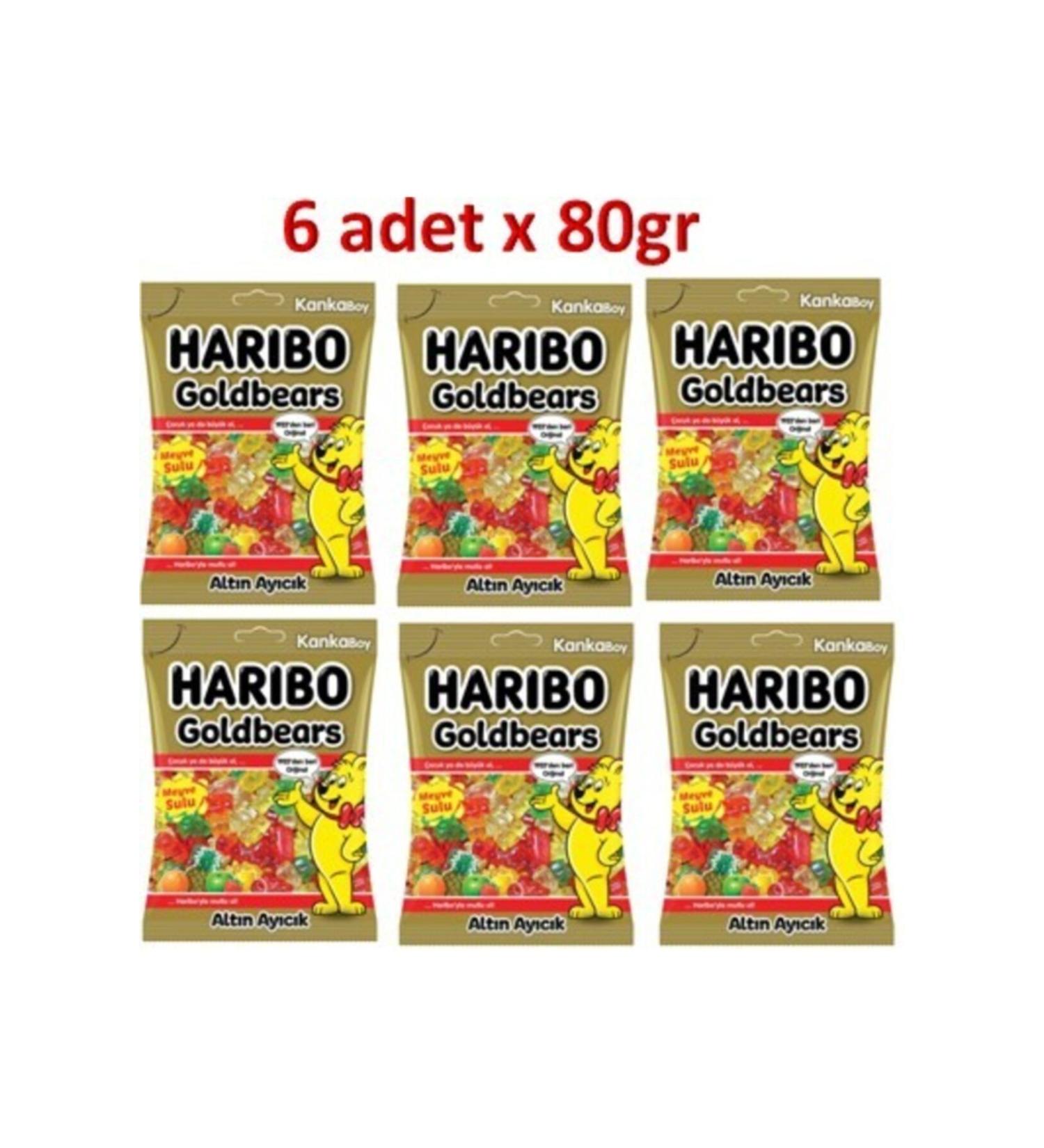 Haribo Haribo Golden Bear 80 Gr*6 Pieces