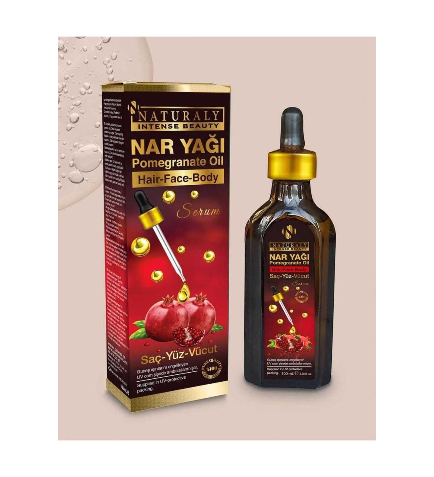 naturaly POMEGRANATE HAIR FACE AND BODY SERUM - Buy Online on GoSupps.com