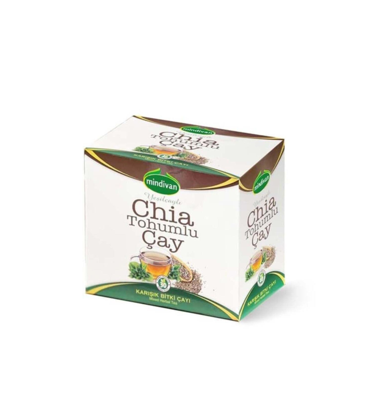 Mindivan Chia Seed Tea 30 Filtering Bags