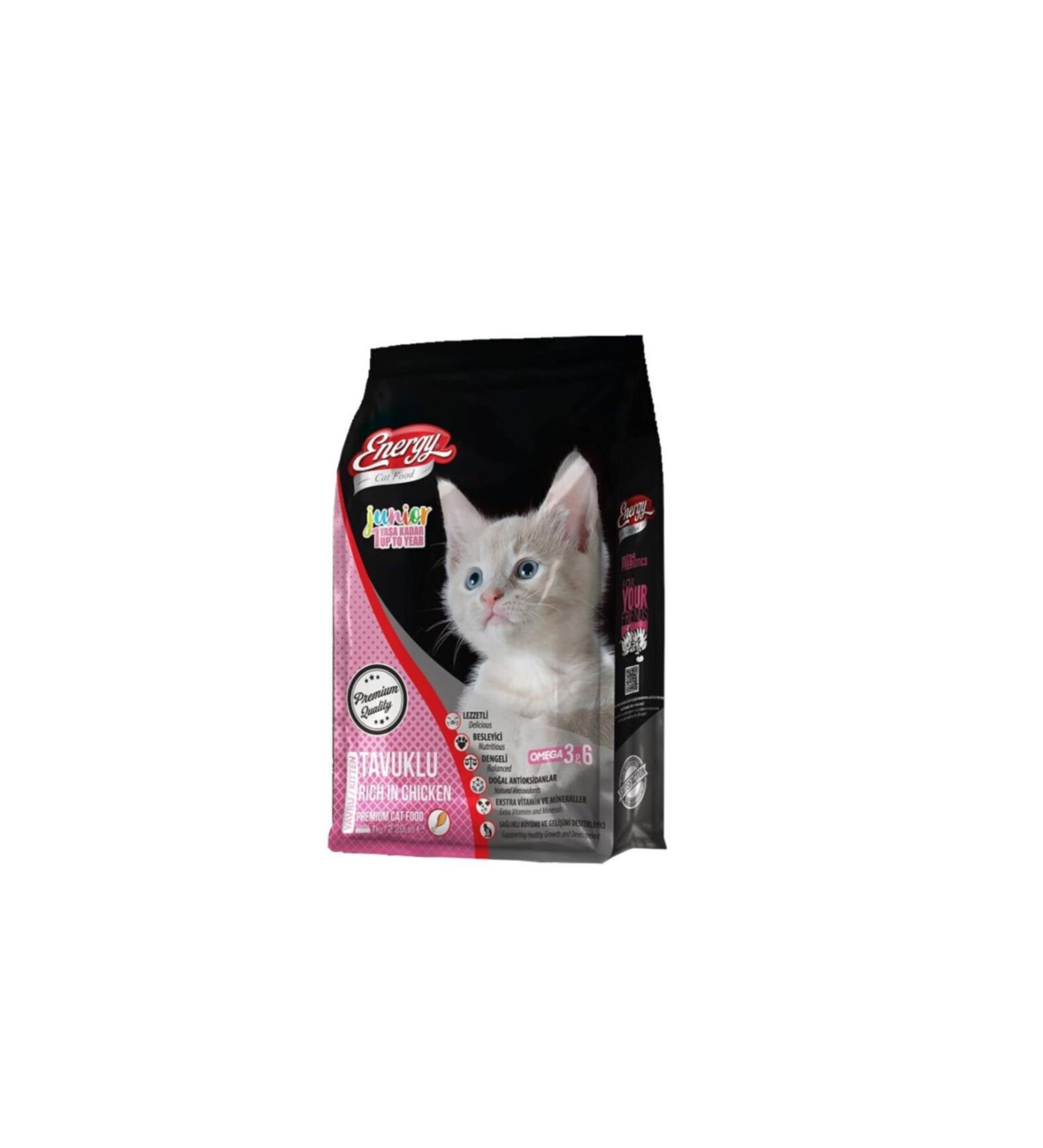 Energy Chicken Kitten Cat Food 1 Kg 4 Pieces