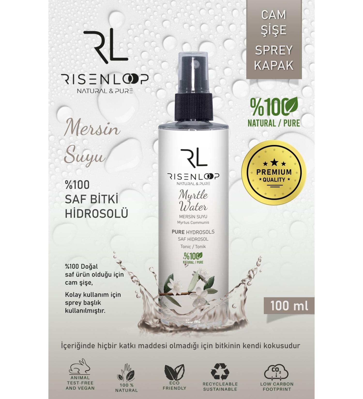 RL Cosmetics Myrtle Water 0 Pure Natural Hydrosol Tonic Myrtus Communis 1st distillation 100ml