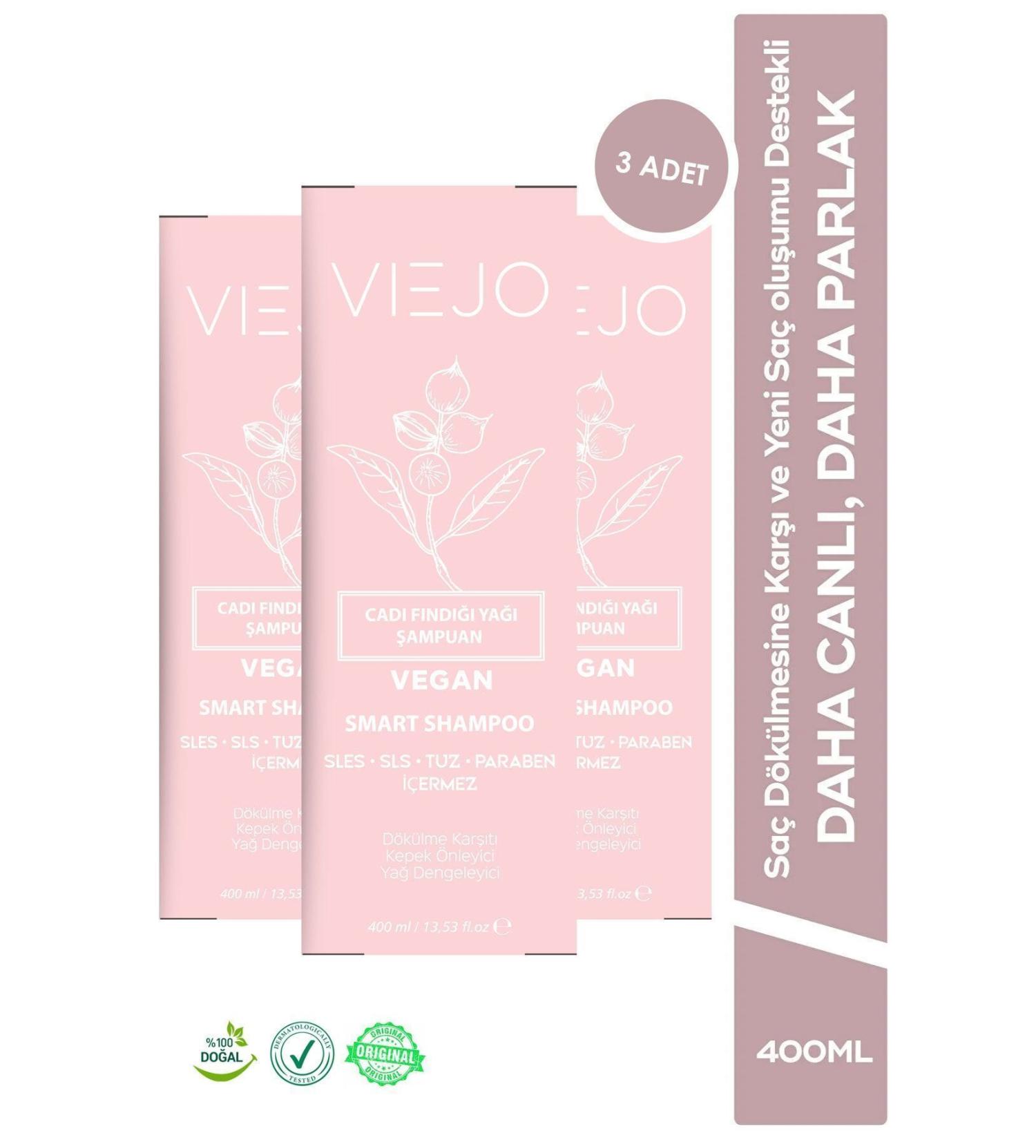 Viejo 3 Pieces - Witch Hazel Shampoo - Anti-Hair Loss Hair Formation Providing Repairing Smart Shampoo - Buy Online on GoSupps.com