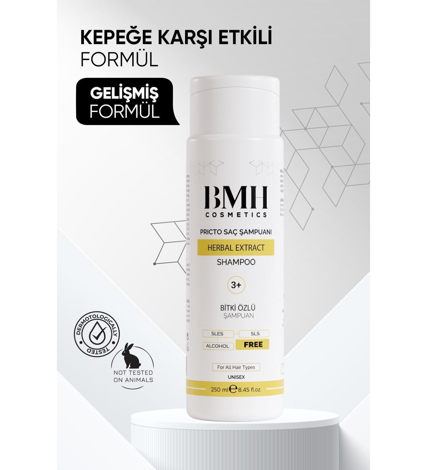 BMH Cosmetics Pricto 3 Seborrheic Dermatitis Dandruff Hair Shampoo Shampoo 250 ml - Buy Online on GoSupps.com