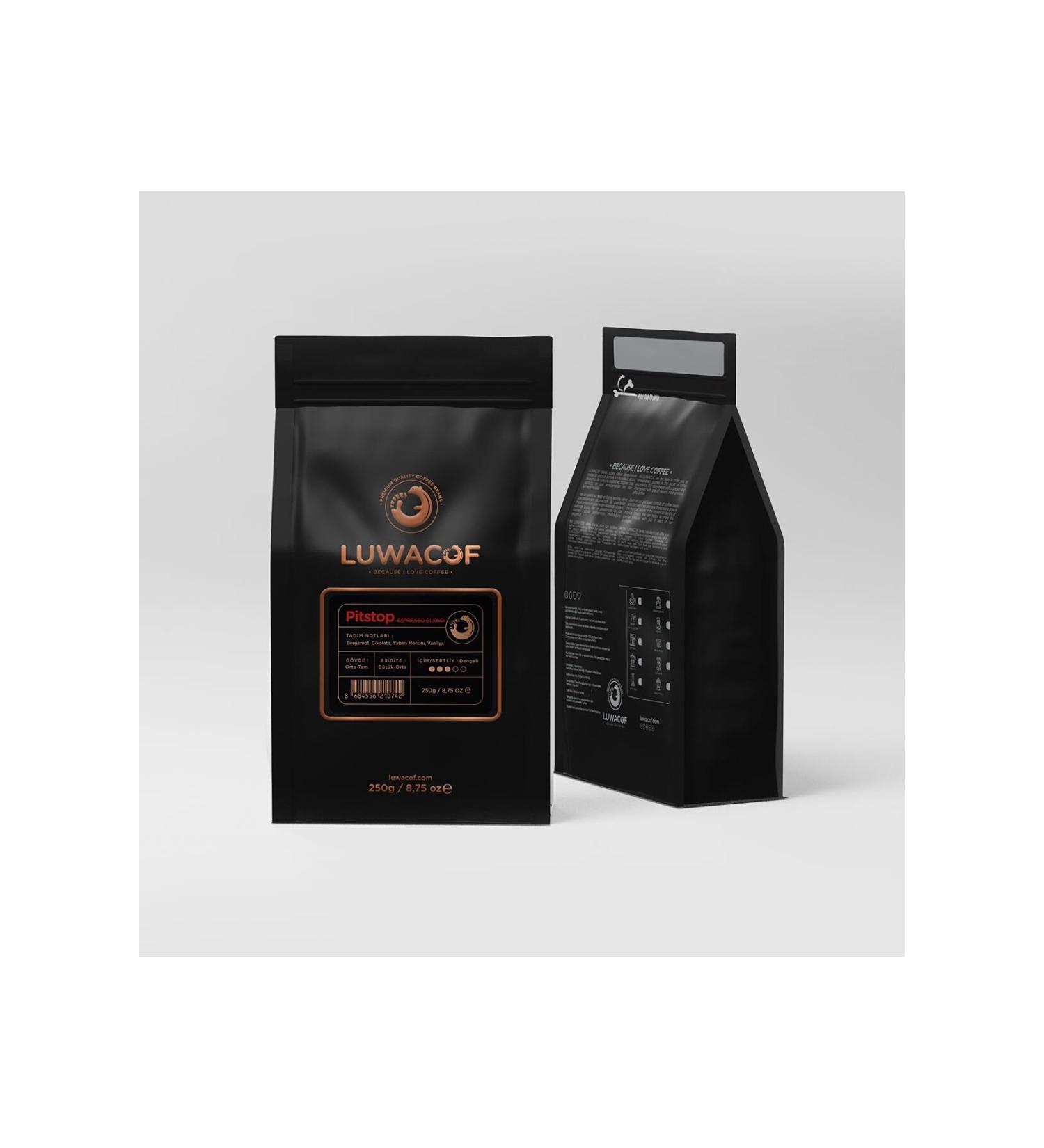 Luwacof Pitstop Espresso Blend Coffee 250 Gr
