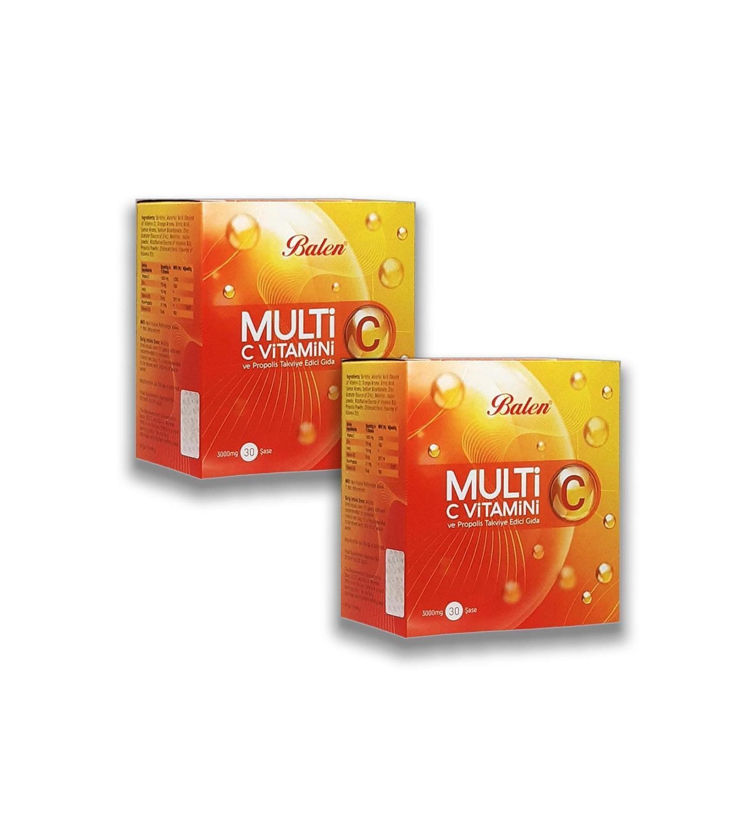Balen Multi Vitamin C and Propolis Supplementary Food X 2 Pieces