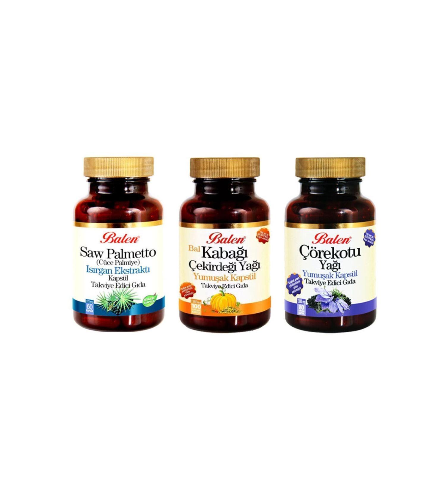 Balen Saw Palmetto-nettle Pumpkin Seed Oil Black Cumin Oil - Buy Online on GoSupps.com