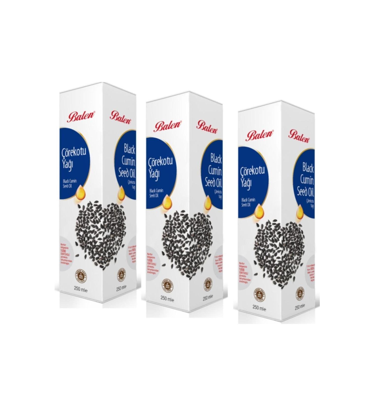 Balen Black Cumin Oil Cold Pressed 3 X 250 ml