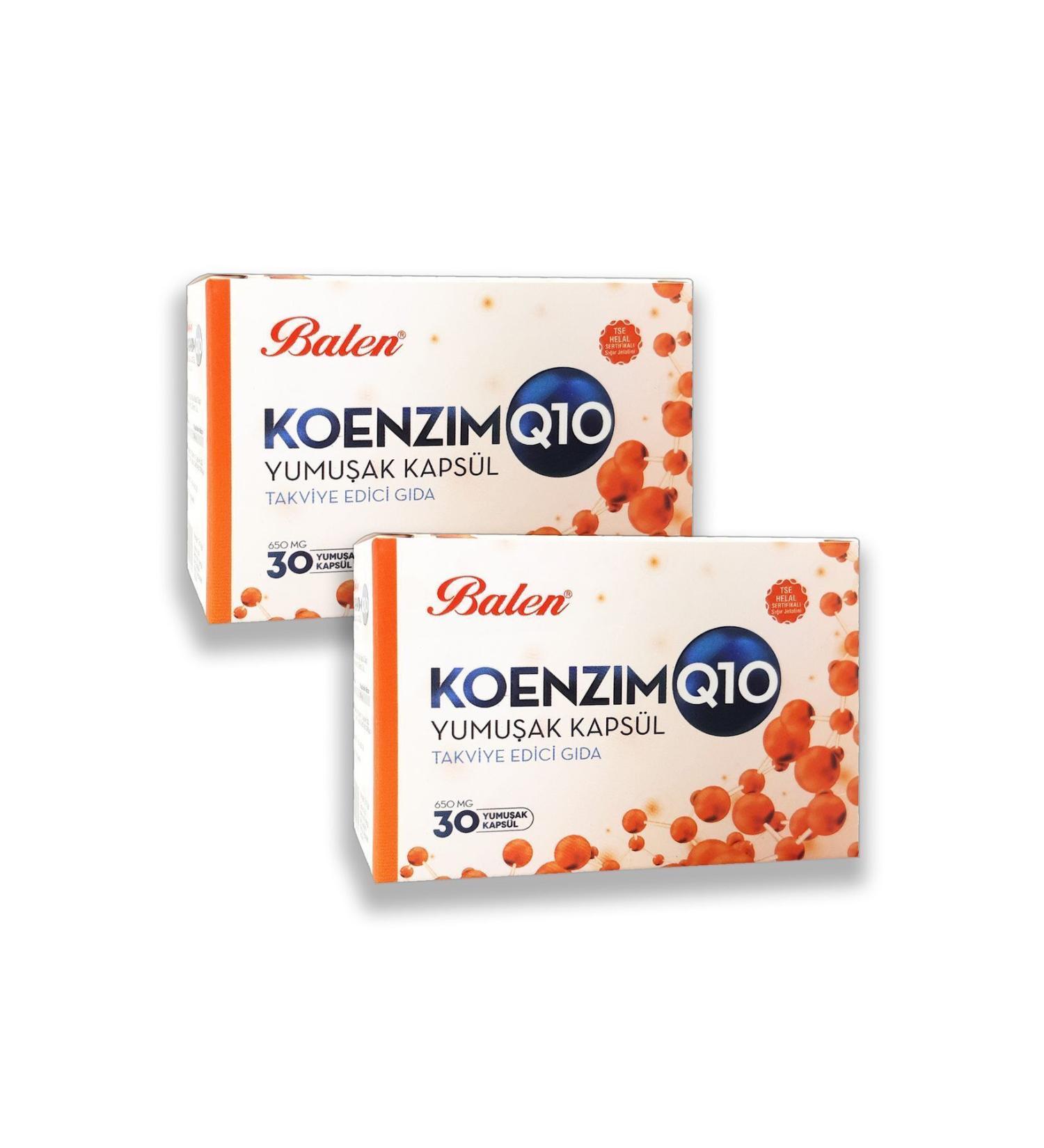 Balen Coenzyme Q10 650 Mg 30 Softgels X 2 Pieces