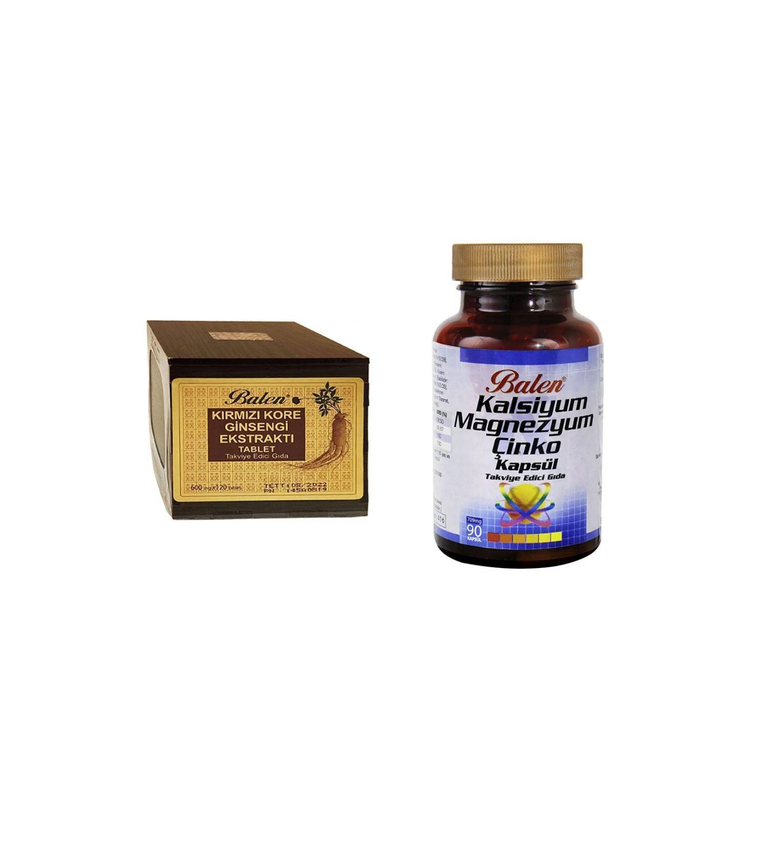 Balen Red Korean Ginseng Calcium Magnesium Zinc