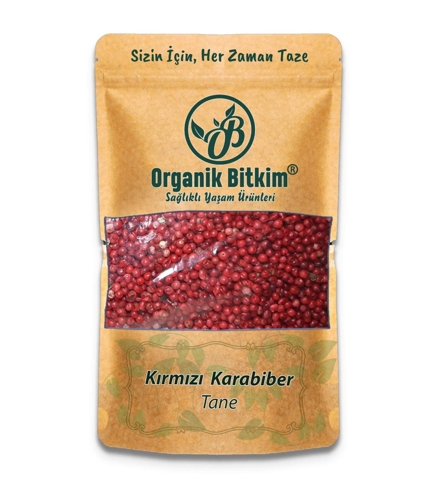 Organic Bitkim Red Black Pepper Grain 1000 gr