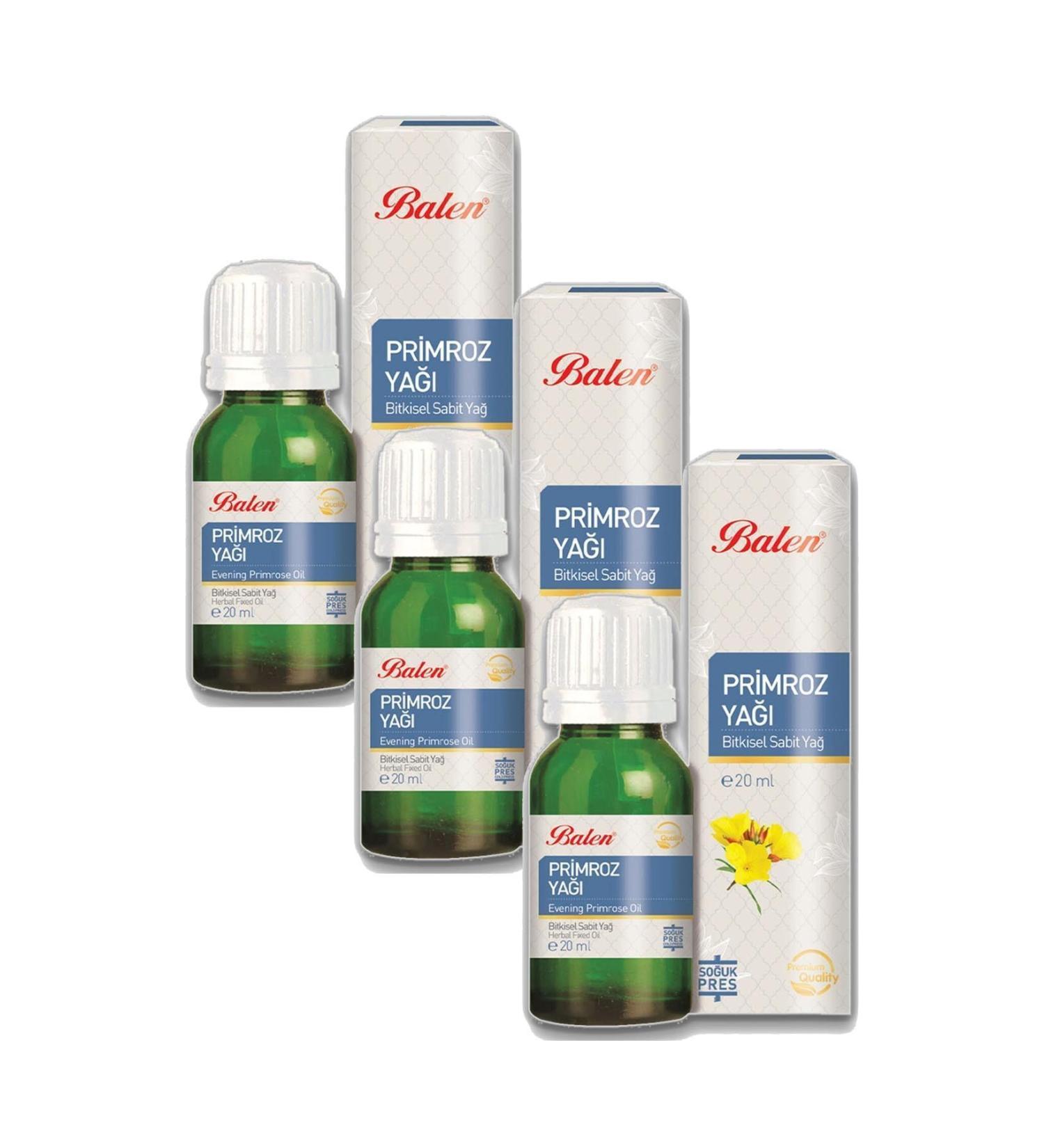 Balen Primrose Oil Cold Pressed 20 ml 3 Pieces