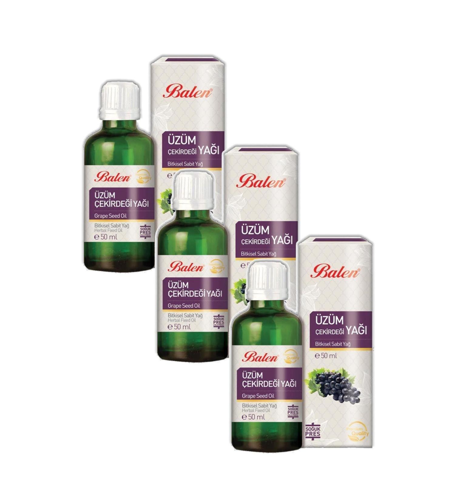 Balen Grape Seed Oil Cold Pressed 50 ml 3 Pieces