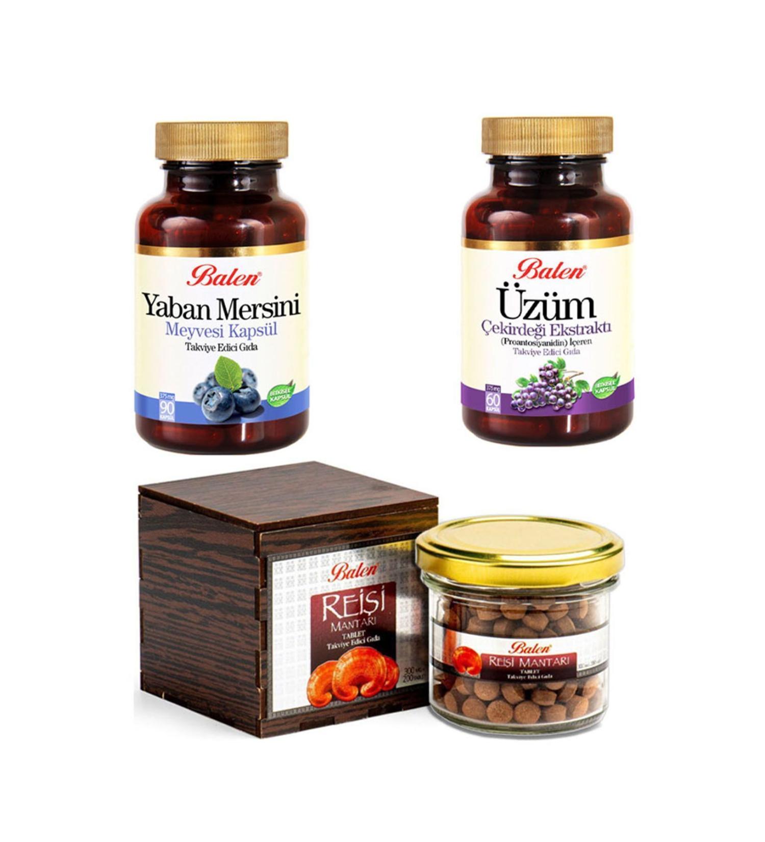 Balen Grape Seed Blueberry Reishi Mushroom (GANODERMA) - Buy Online on GoSupps.com