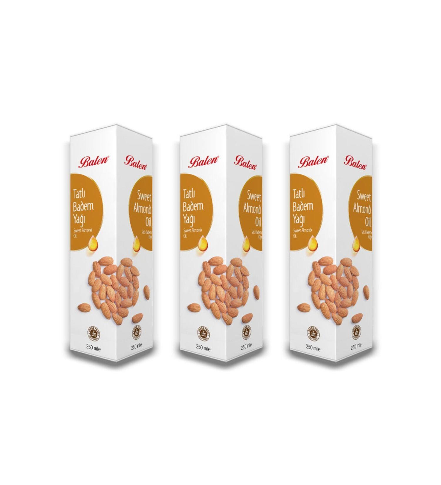 Balen Sweet Almond Oil Cold Press 3 X 250 ml