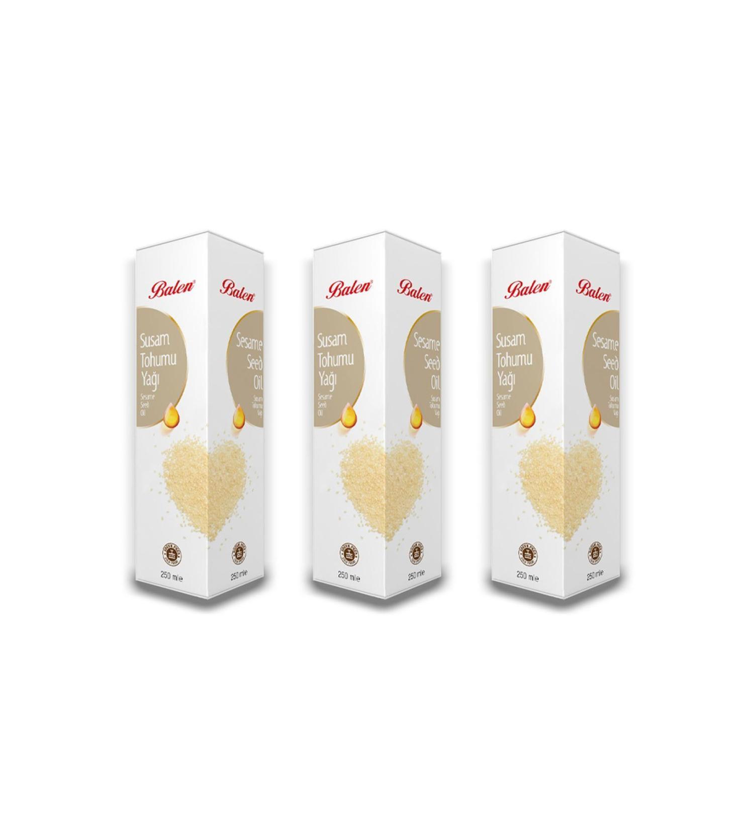 Balen Sesame Seed Oil Cold Pressed 250 ml 3 Pieces