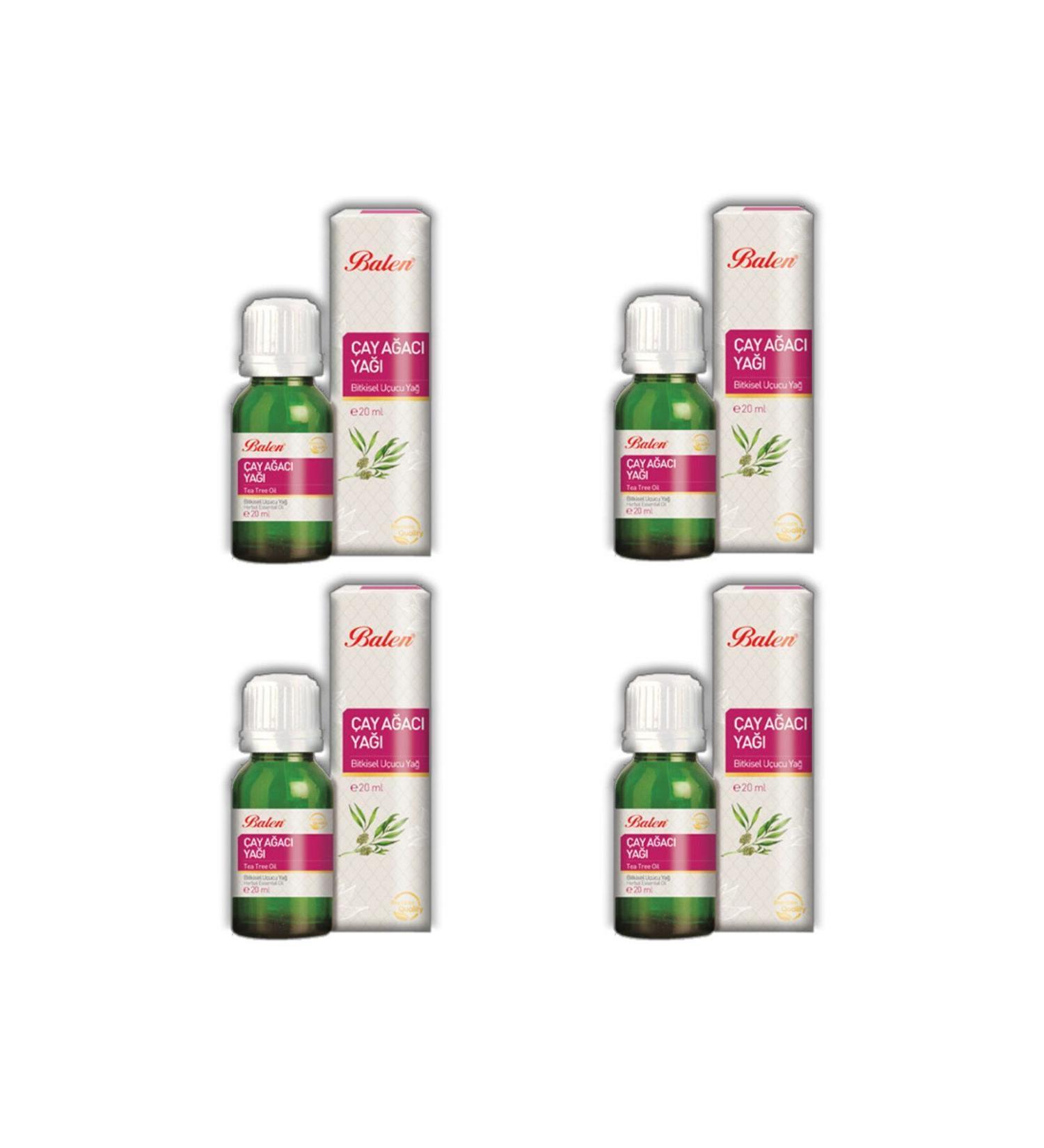 Balen Tea Tree Oil-Castor Laurel Oil (DISTILLATION) 20 ml 4 Pieces