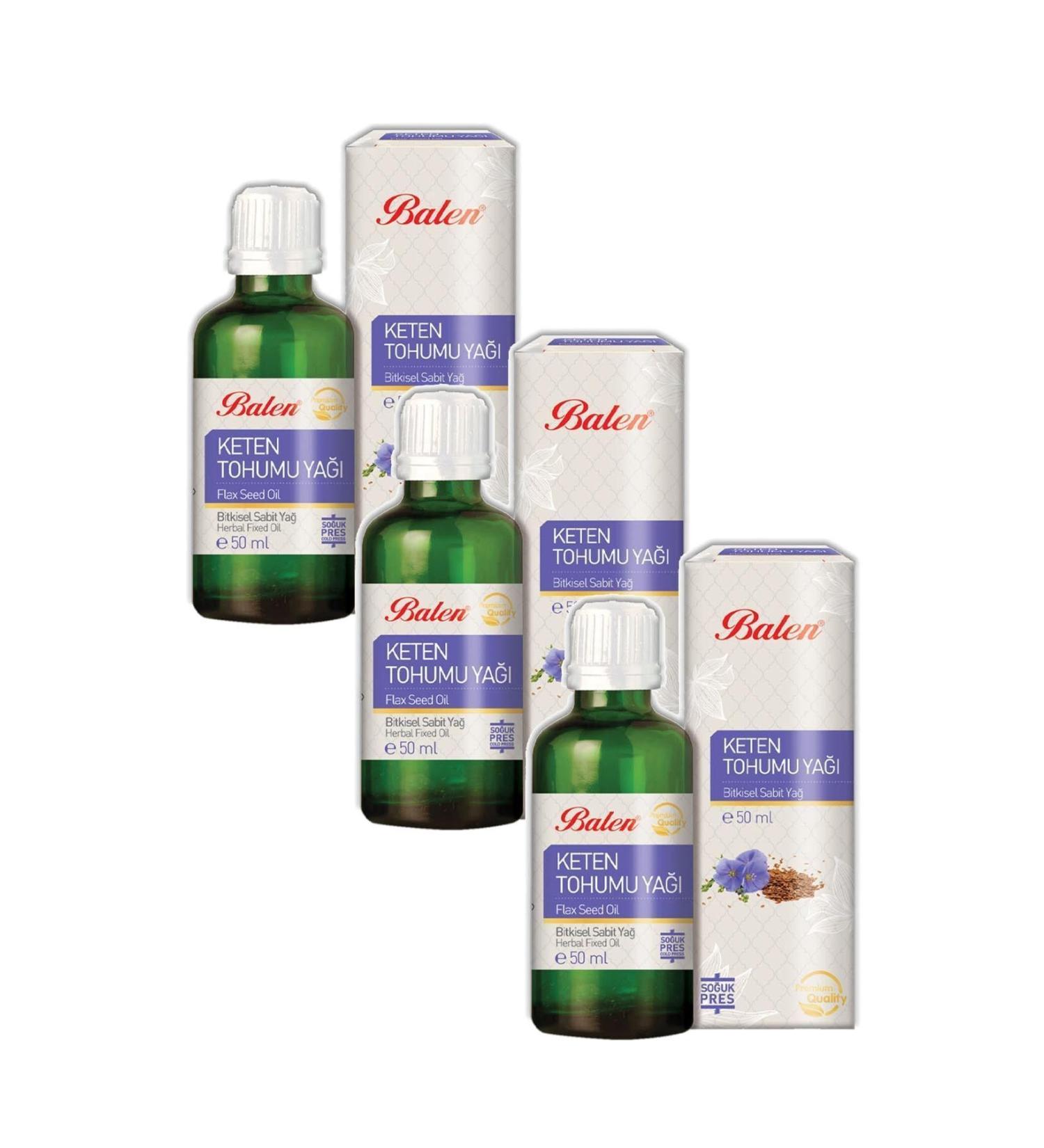 Balen Linseed Oil Cold Pressed 50 ml 3 Pieces