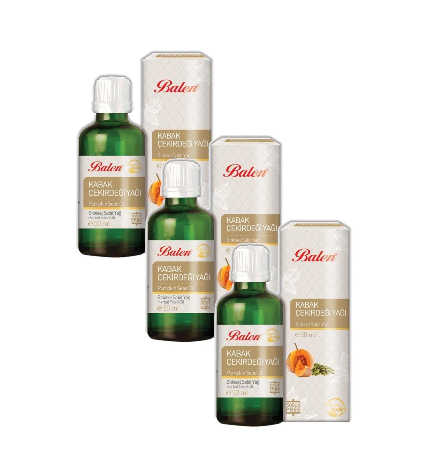 Balen Pumpkin Seed Oil Cold Pressed 50 ml 3 Pieces