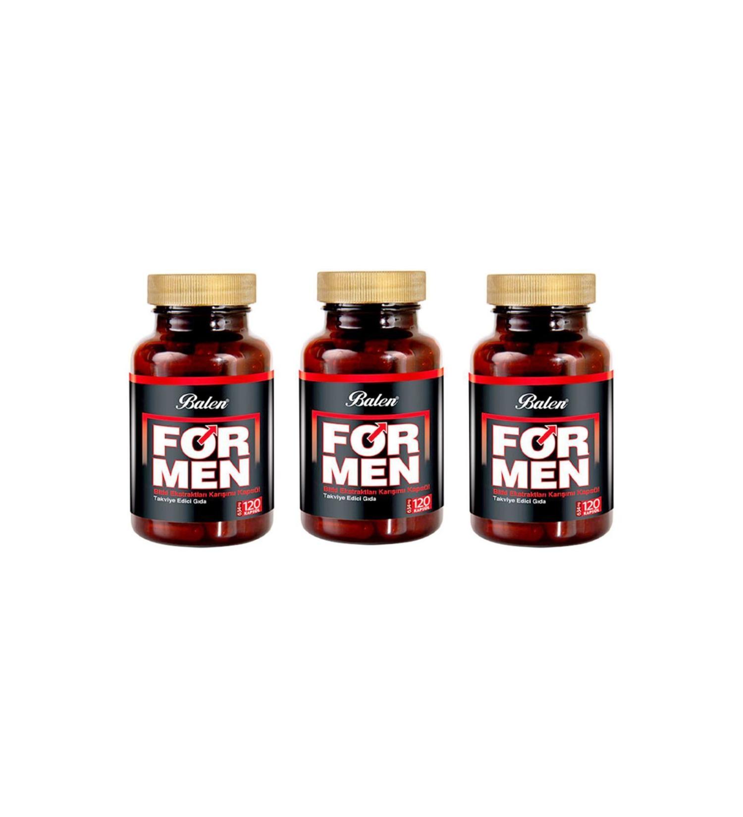 Balen For Men Herbal Mixture 634 Mg 120 Capsules X 3 Pieces