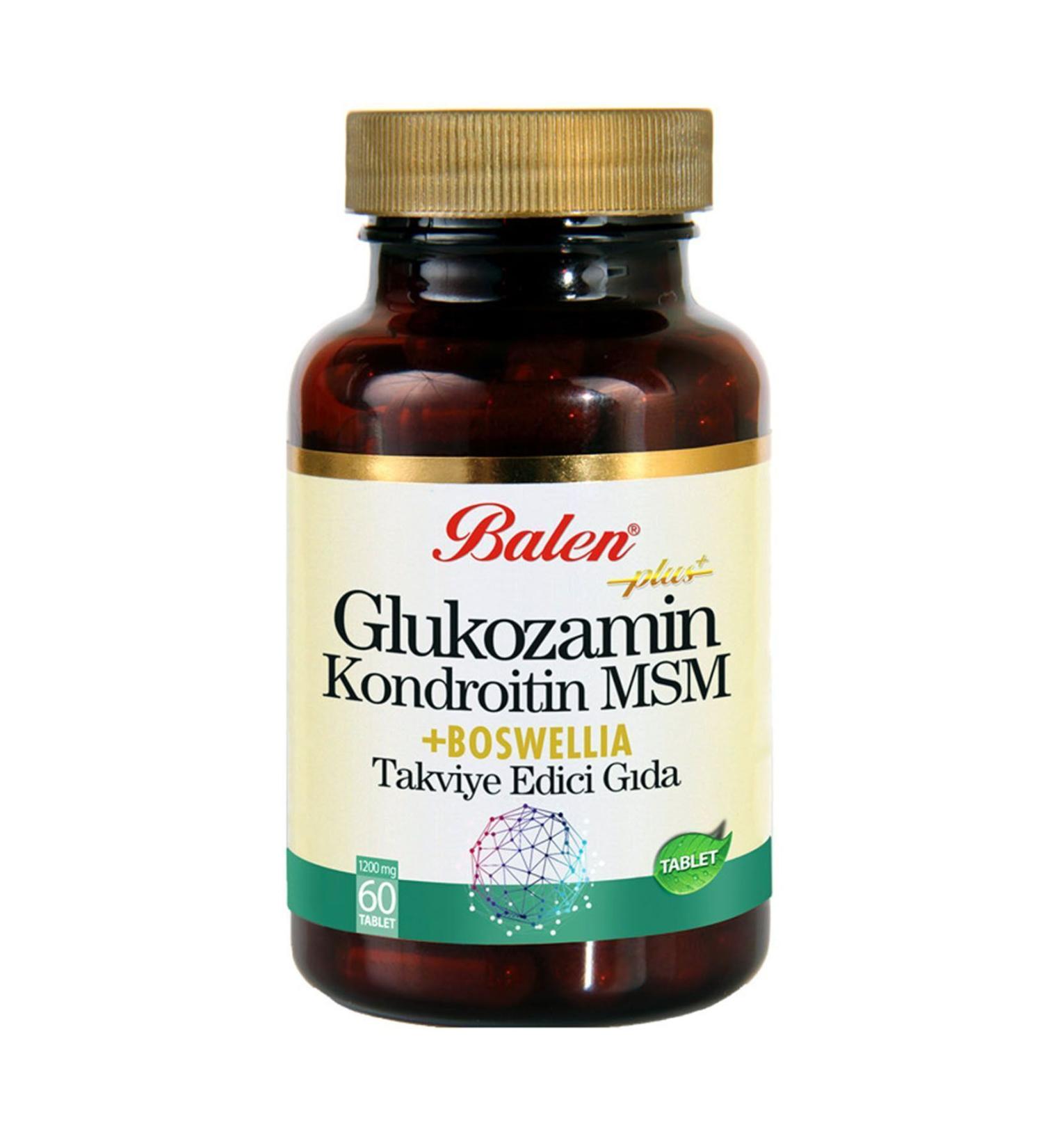 Balen Glucosamn Chondroitin Msm Boswellia 1200 Mg 60 Tablets