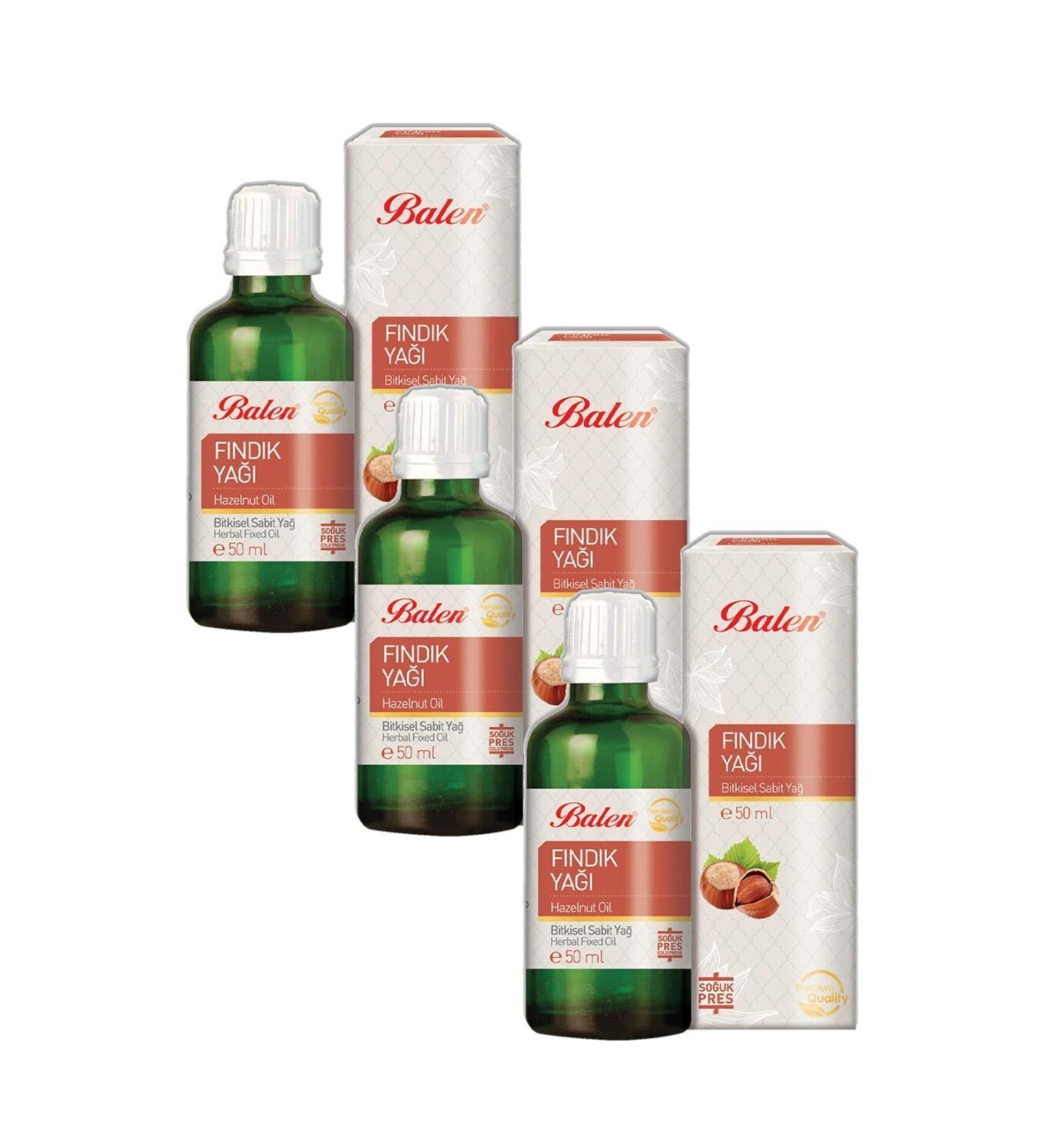 Balen Hazelnut Oil Cold Press 50 ml 3 Pieces