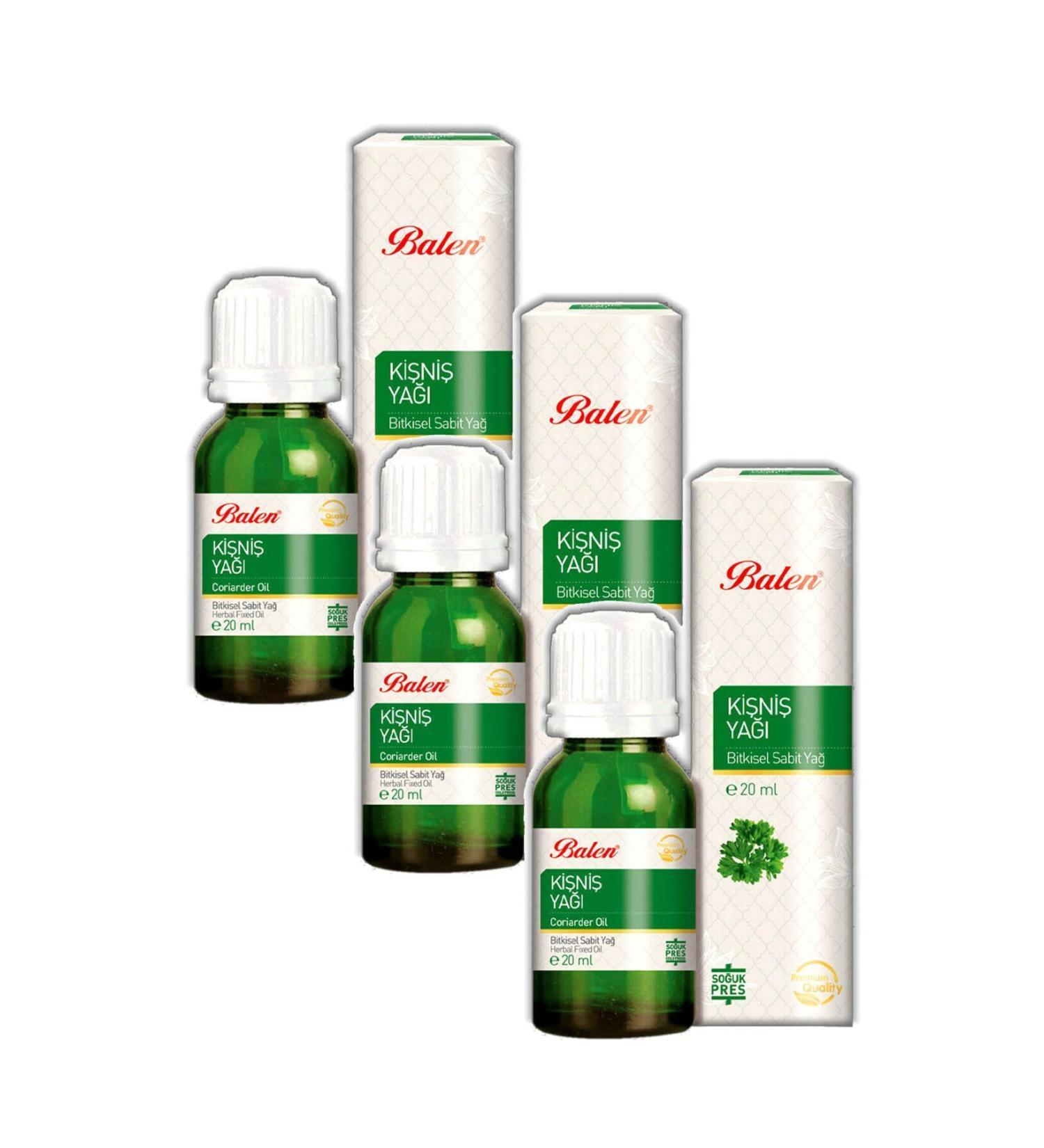 Balen Coriander Oil Cold Press 20 ml 3 Pieces