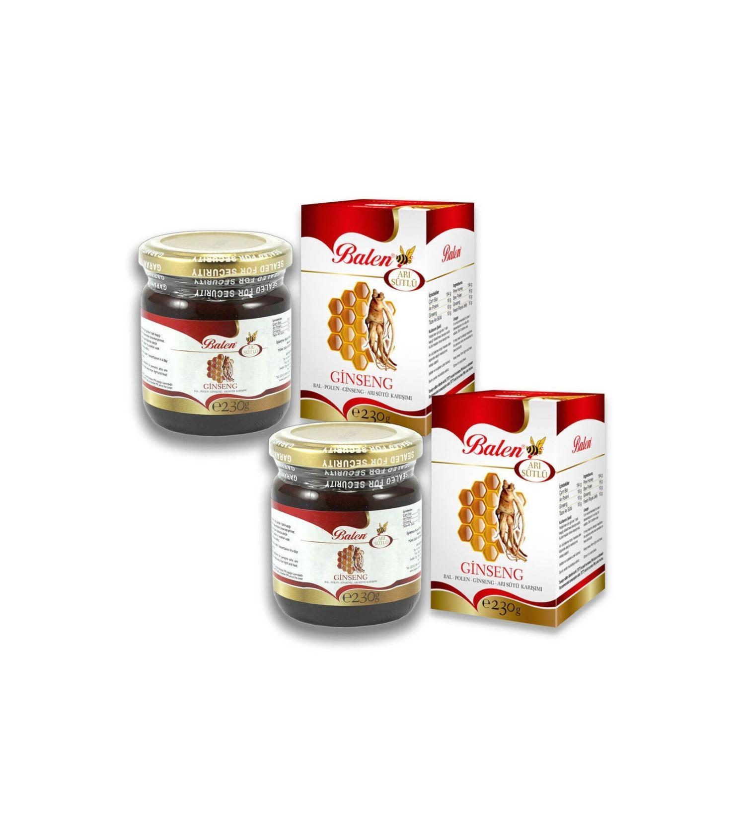 Balen Honey Pollen Red Ginseng Royal Jelly Mix 2 X 230 gr