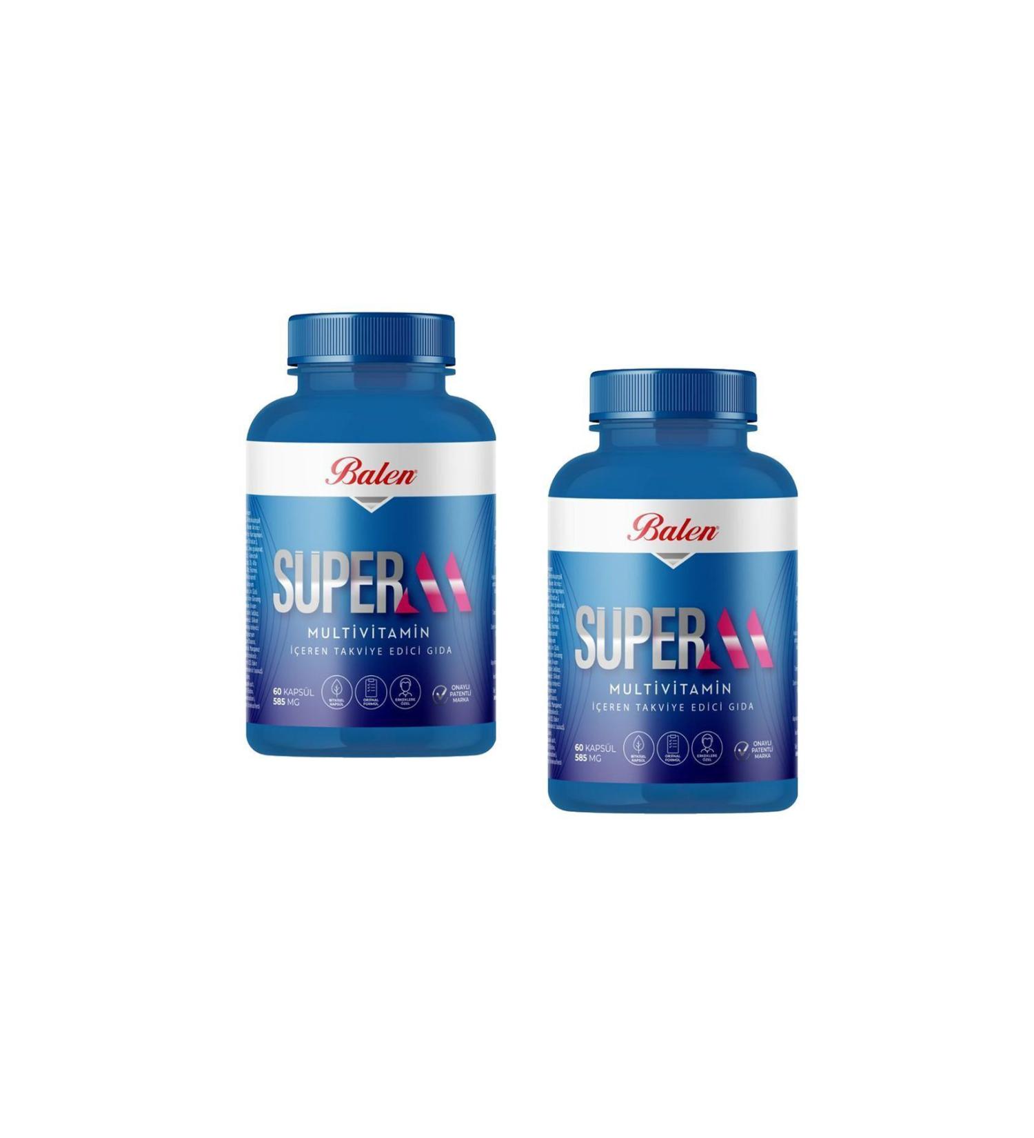 Balen Super-m Multivitamin Capsule 585 Mg 60 Capsules X 2 Pieces