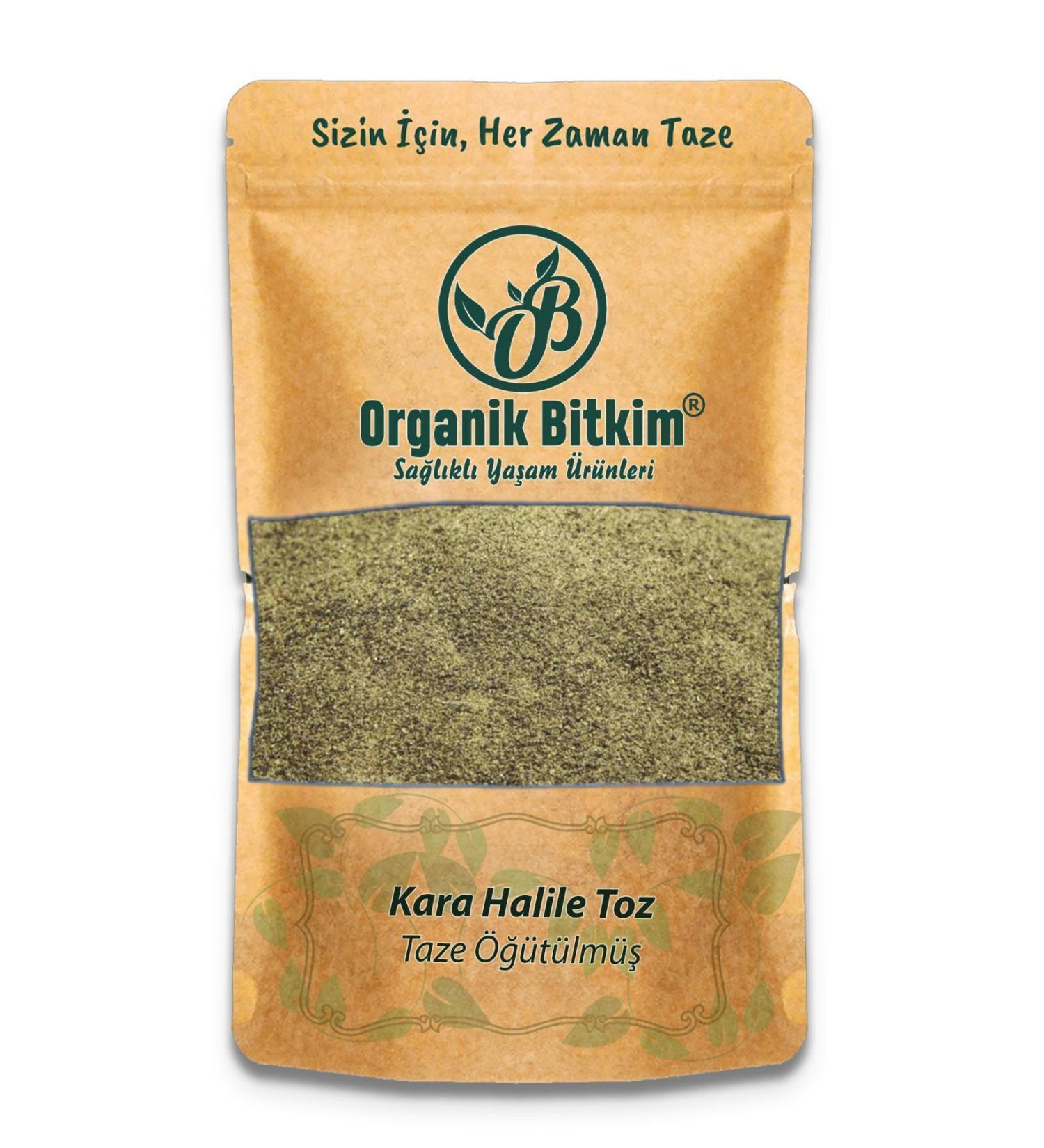 Organic Bitkim Kara Halile Powder (GROUND) 500 gr