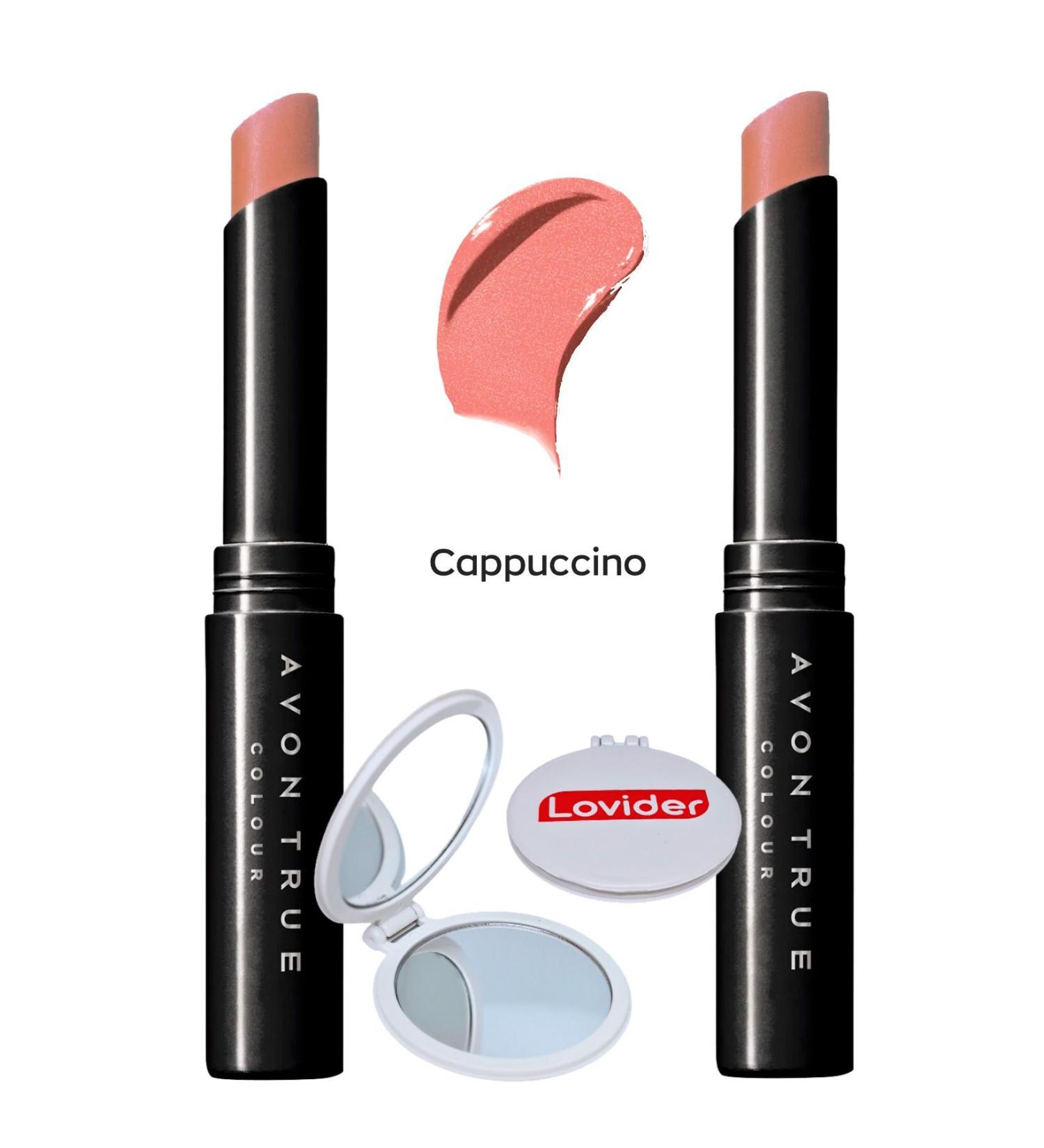 Avon True Color Ultra Beauty Lipstick - Cappuccino 2 Pack + Lovider Pocket Mirror - Buy Online on GoSupps.com
