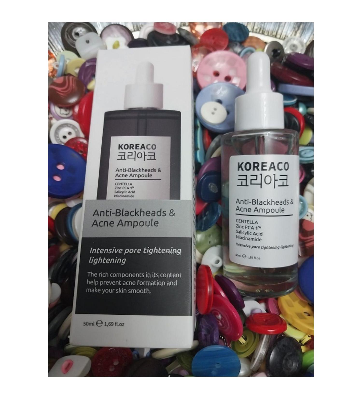 KOREACO Anti-Acne and Blackhead Serum 50 ml...Intensive Pore Tightening Lightening - Buy Online on GoSupps.com