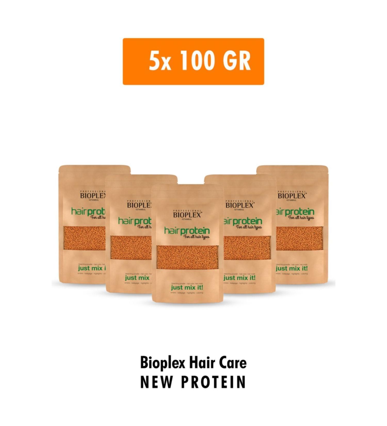 Bioplex Hair Care Protein - Special Product Against Damage in Hair Lightening and Dyeing Processes 5x100 Gr - 5 Packages - Buy Online on GoSupps.com