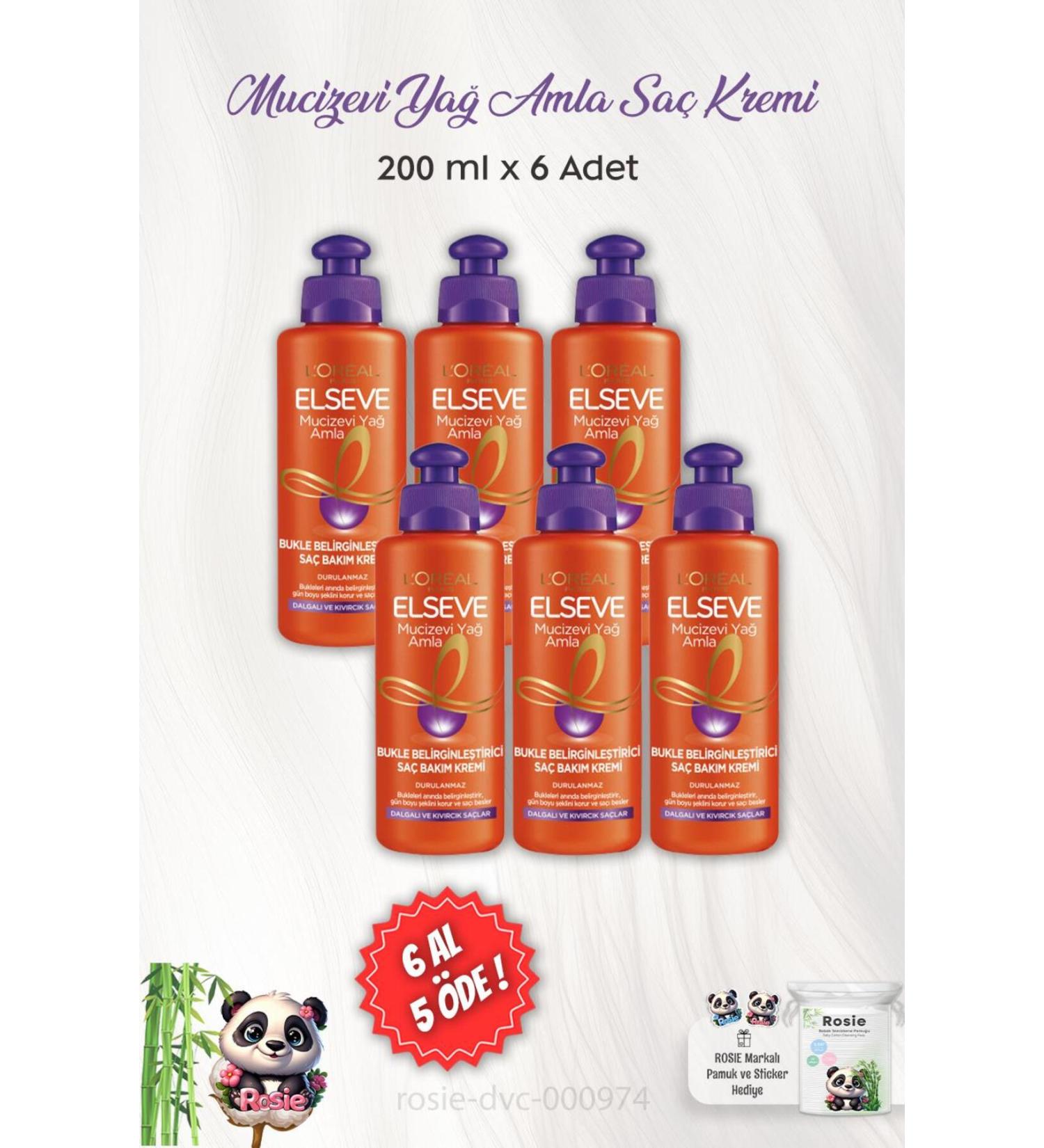 Elseve BUY 6 PAY 5 Miraculous Oil Hair Care Cream Amla 200 ml and ROSIE - Buy Online on GoSupps.com
