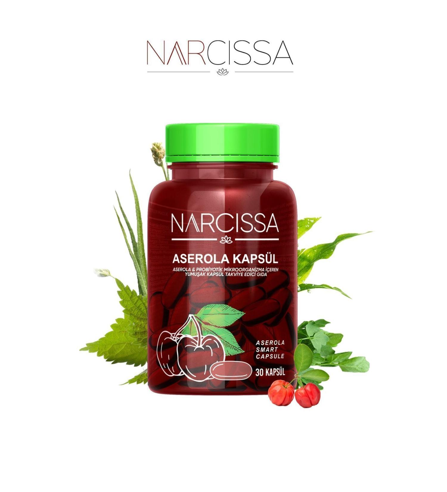 Narcissa Acerola Capsule & Detox Capsule Containing Probiotic Microorganisms