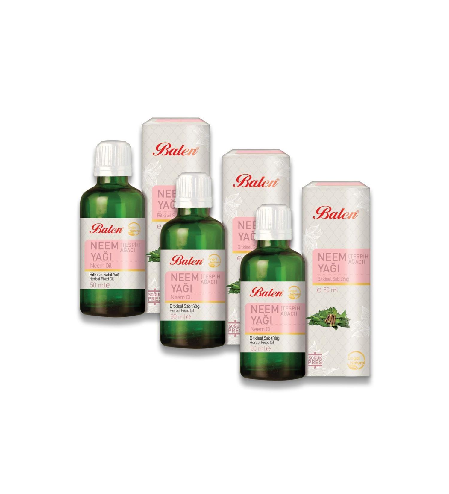 Balen Rosary Tree Oil Neem Oil 50 ml X 3 Pieces