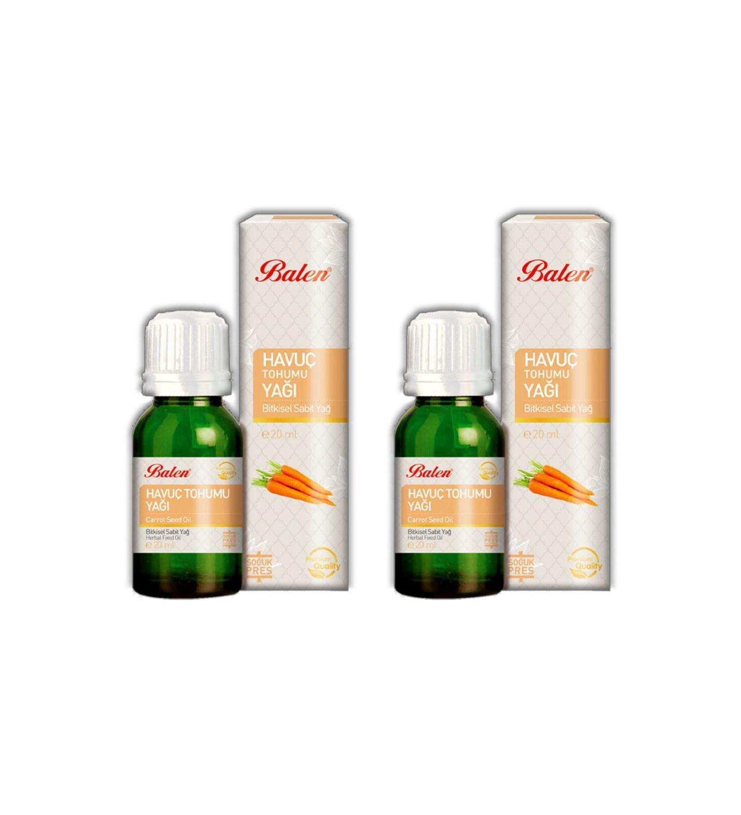 Balen Carrot Seed Oil (COLD PRESS) 20 ml 2 Pieces