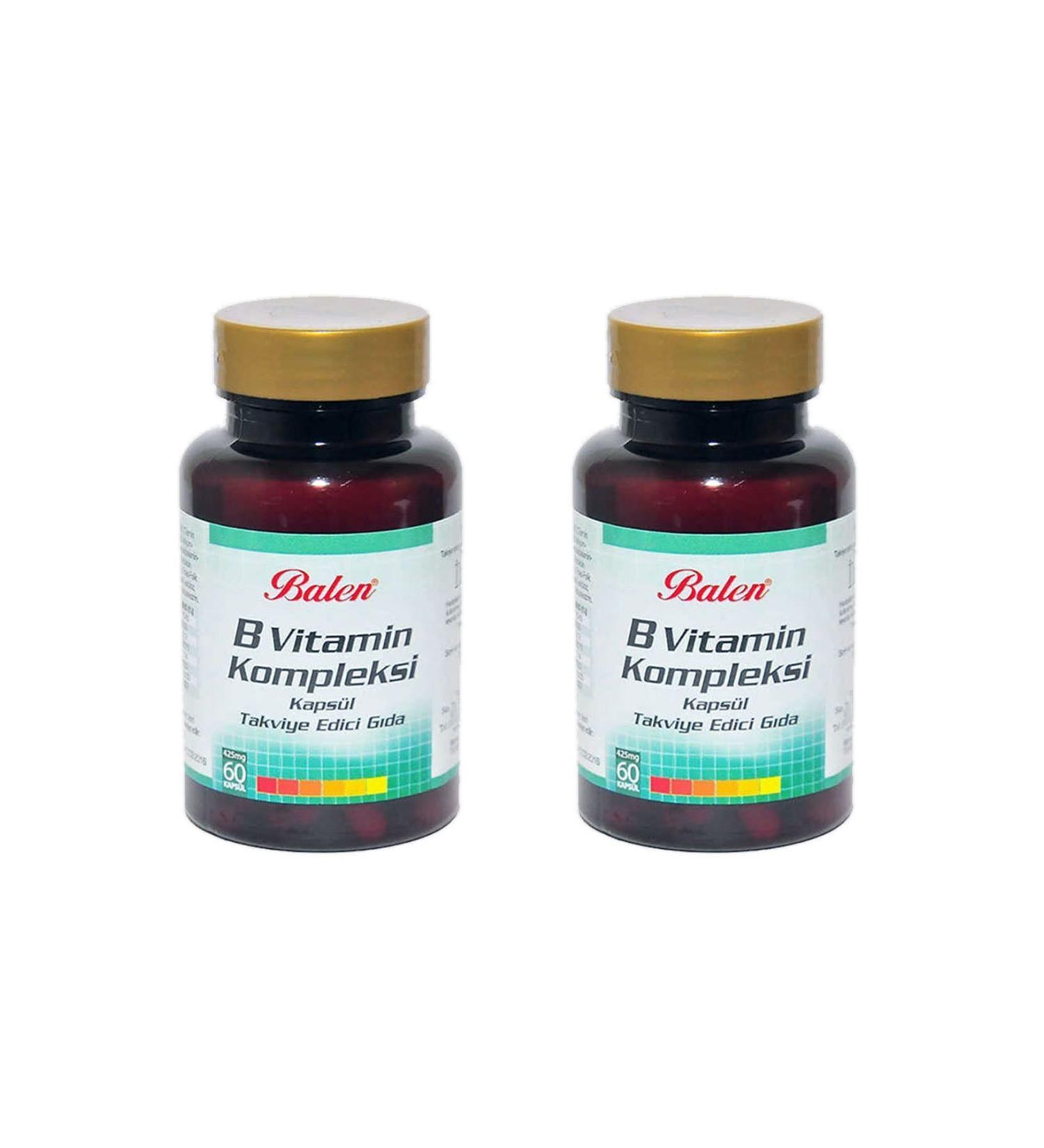 Balen Vitamin B Complex 375 Mg 60 Capsules 2 Pieces