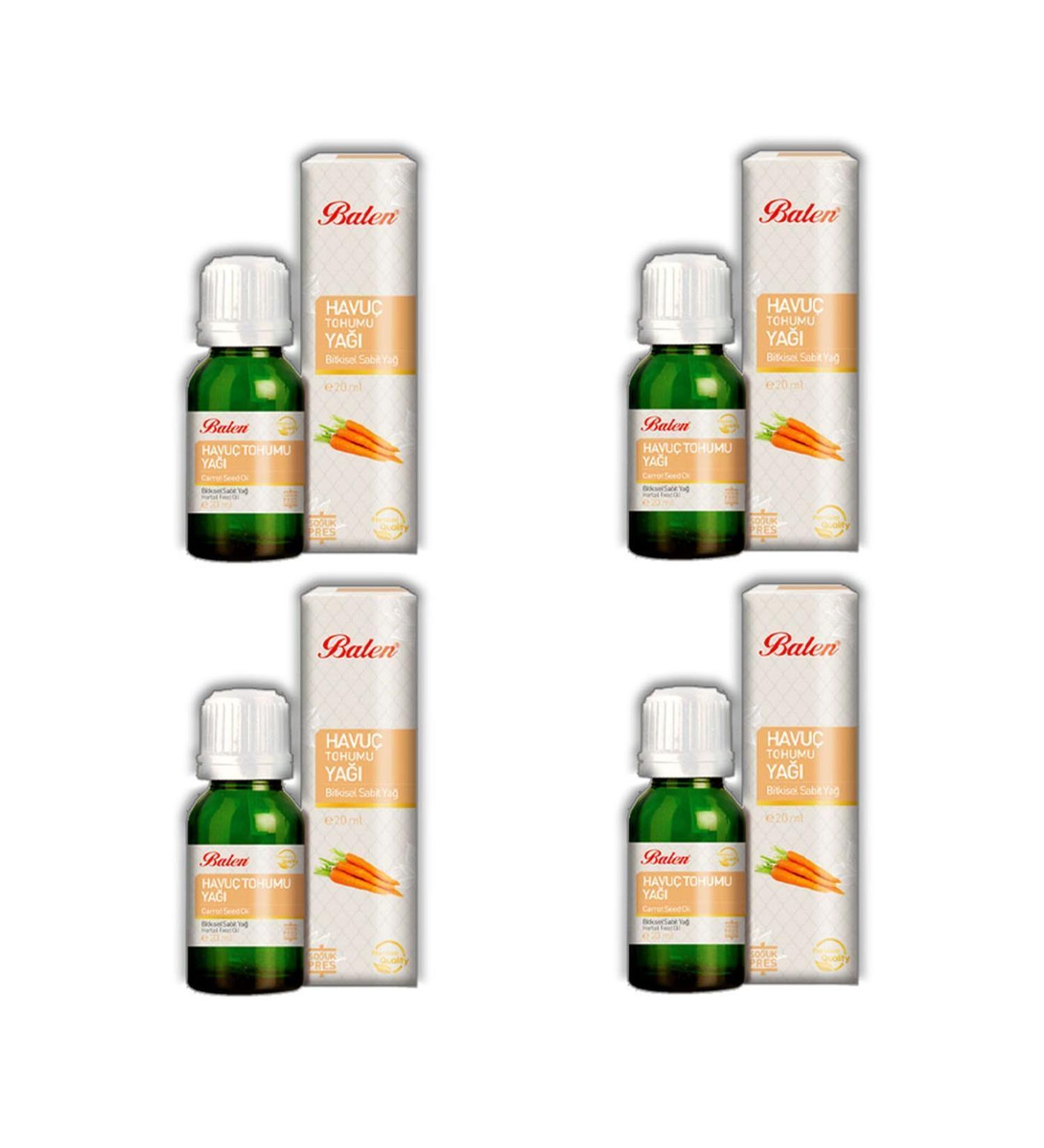 Balen Carrot Seed Oil (COLD PRESS) 20 ml 4 Pieces