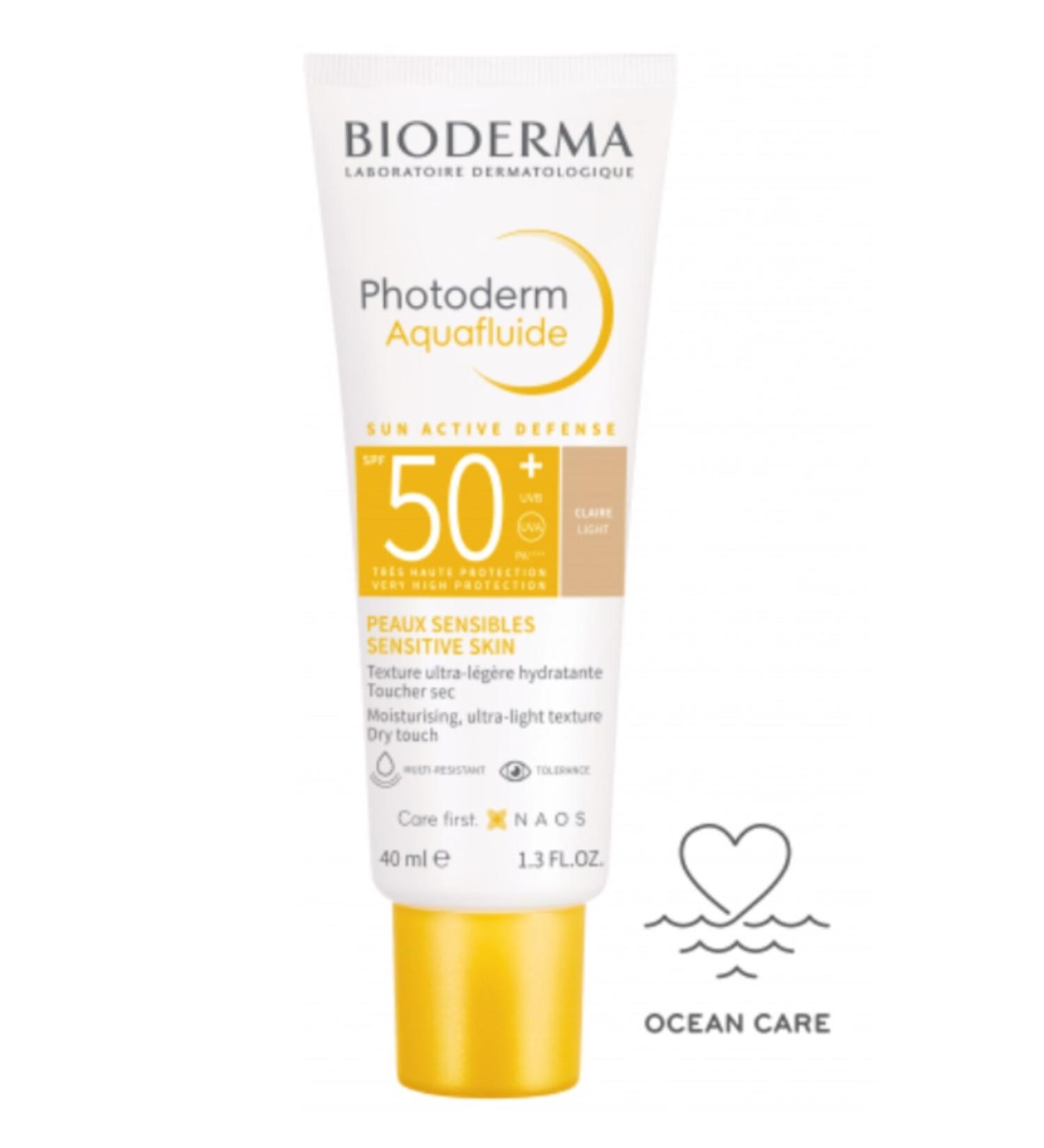 Bio Bioderma Photoderm SPF 50+ Aquafluide Tinted Sunscreen 40 ml Claire Light