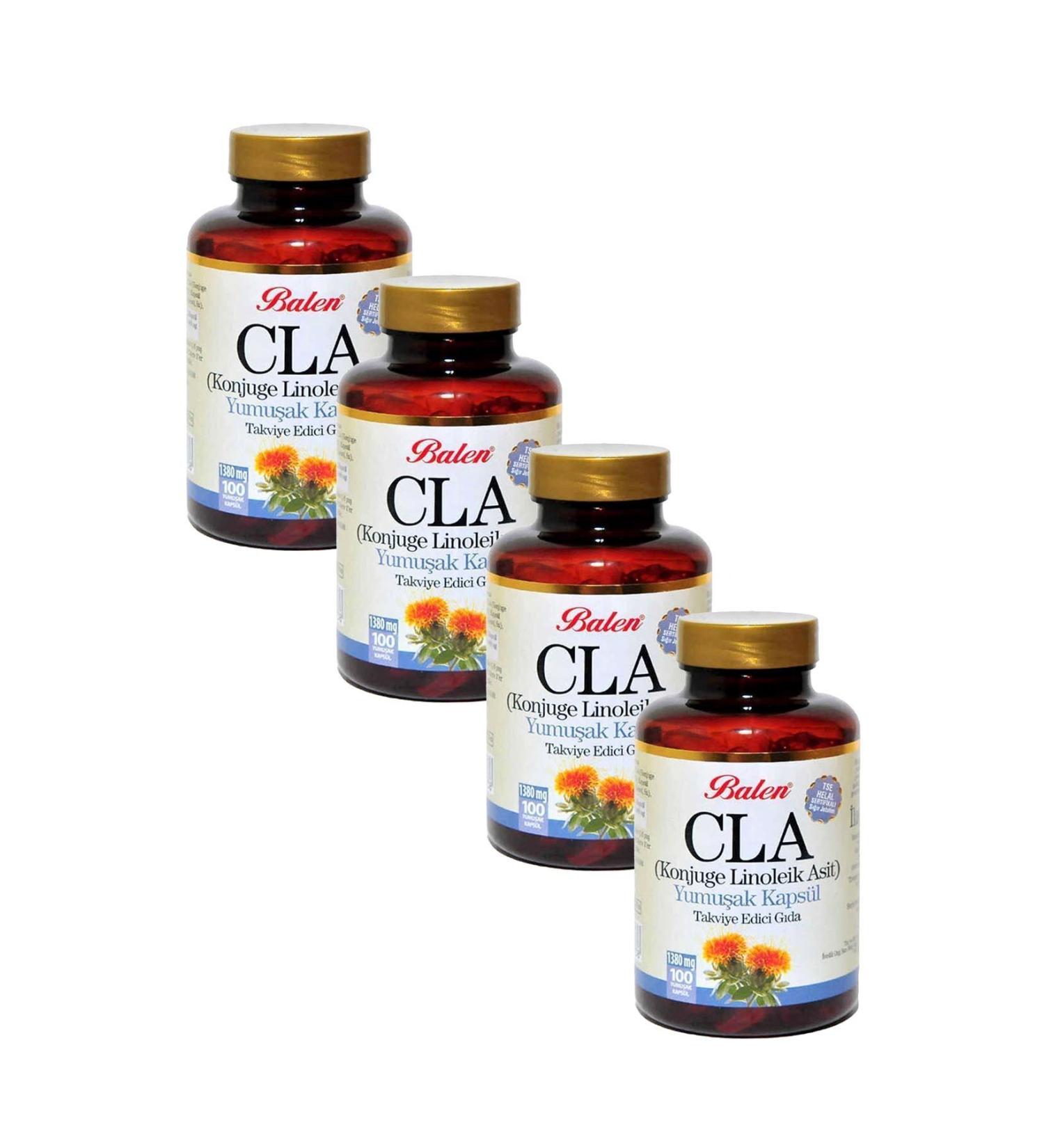 Balen Cla (ASPHERE OIL) Softgel 1380 Mg 100 Capsules 4 Pieces