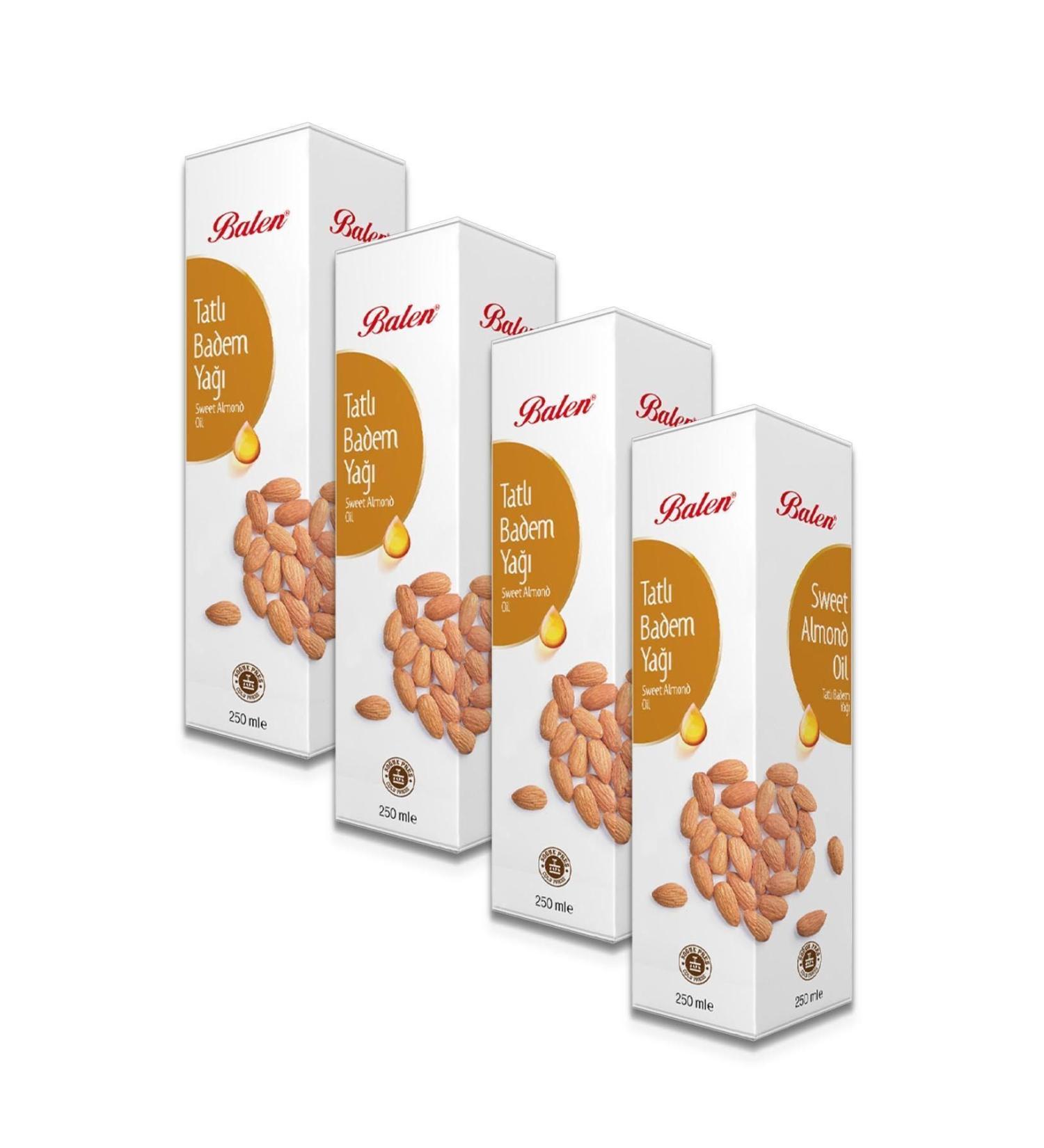 Balen Sweet Almond Oil Cold Press 4 X 250 ml